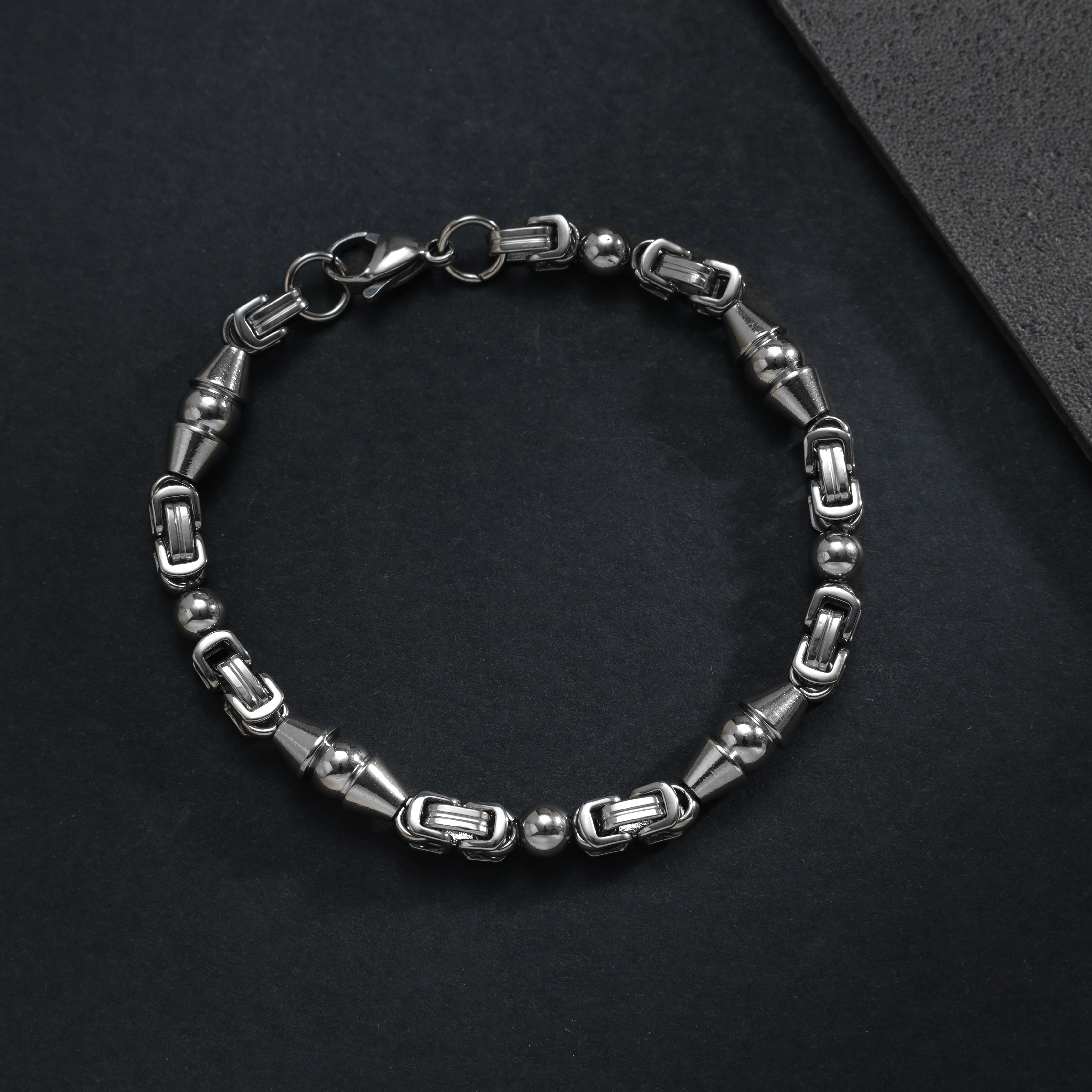 7mm Montecarlo Armband 22cm aus Edelstahl - Taipan Schmuck