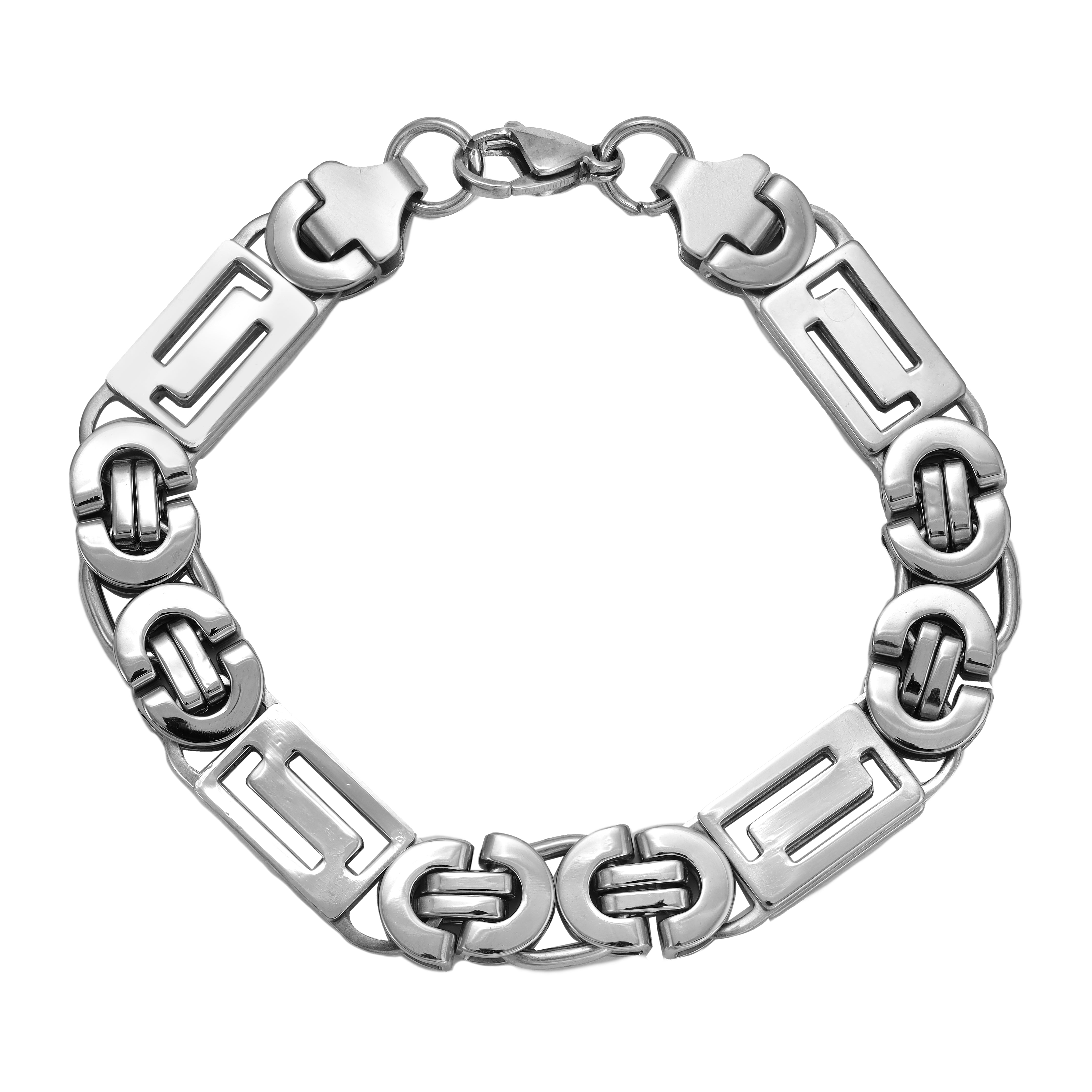 11mm Etruskerketten Armband flaches Königsketten Armband 22cm aus Edelstahl - Taipan Schmuck