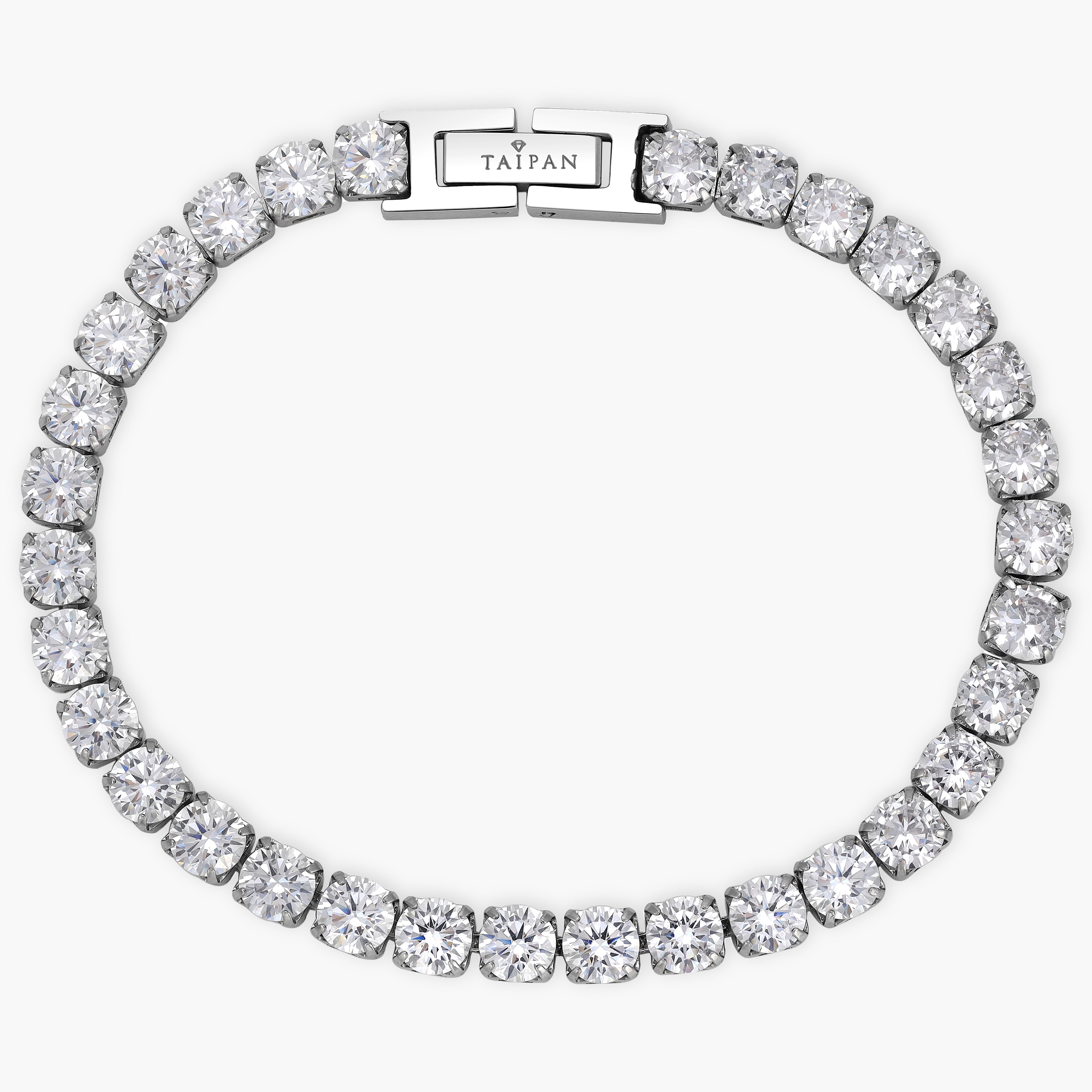 Tennis Chain Bracelet 5mm wide made of stainless steel VVS