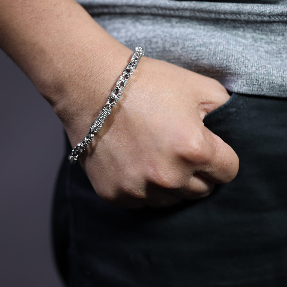 6mm Santorini Armband aus Edelstahl - Taipan Schmuck
