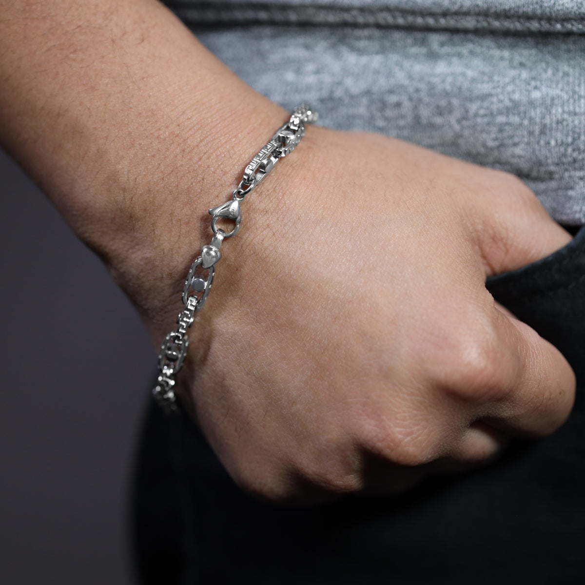6mm Santorini Armband aus Edelstahl - Taipan Schmuck
