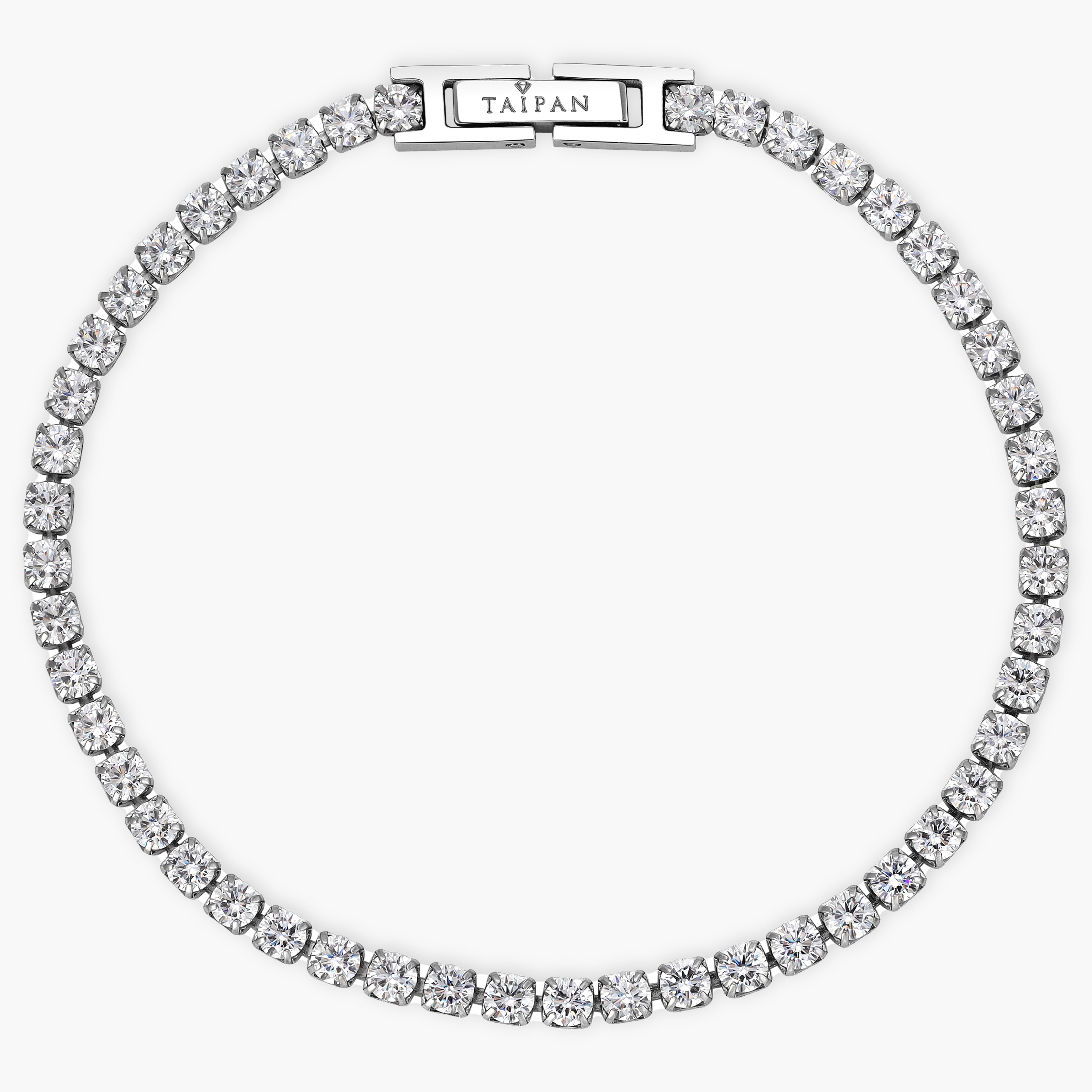 Tennis Chain Armband 3mm breit aus Edelstahl VVS - Taipan Schmuck