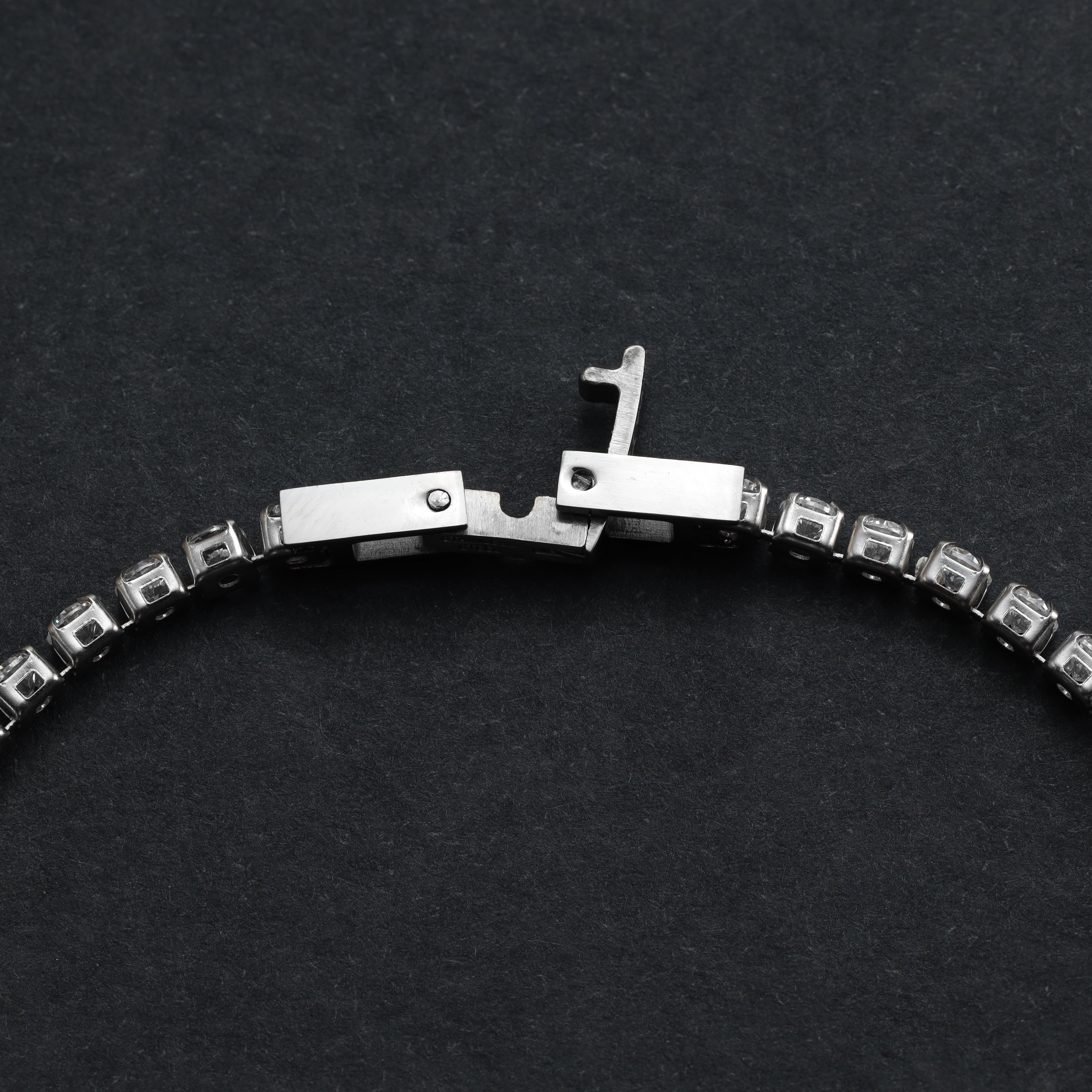 Tennis Chain Armband 3mm breit aus Edelstahl VVS - Taipan Schmuck