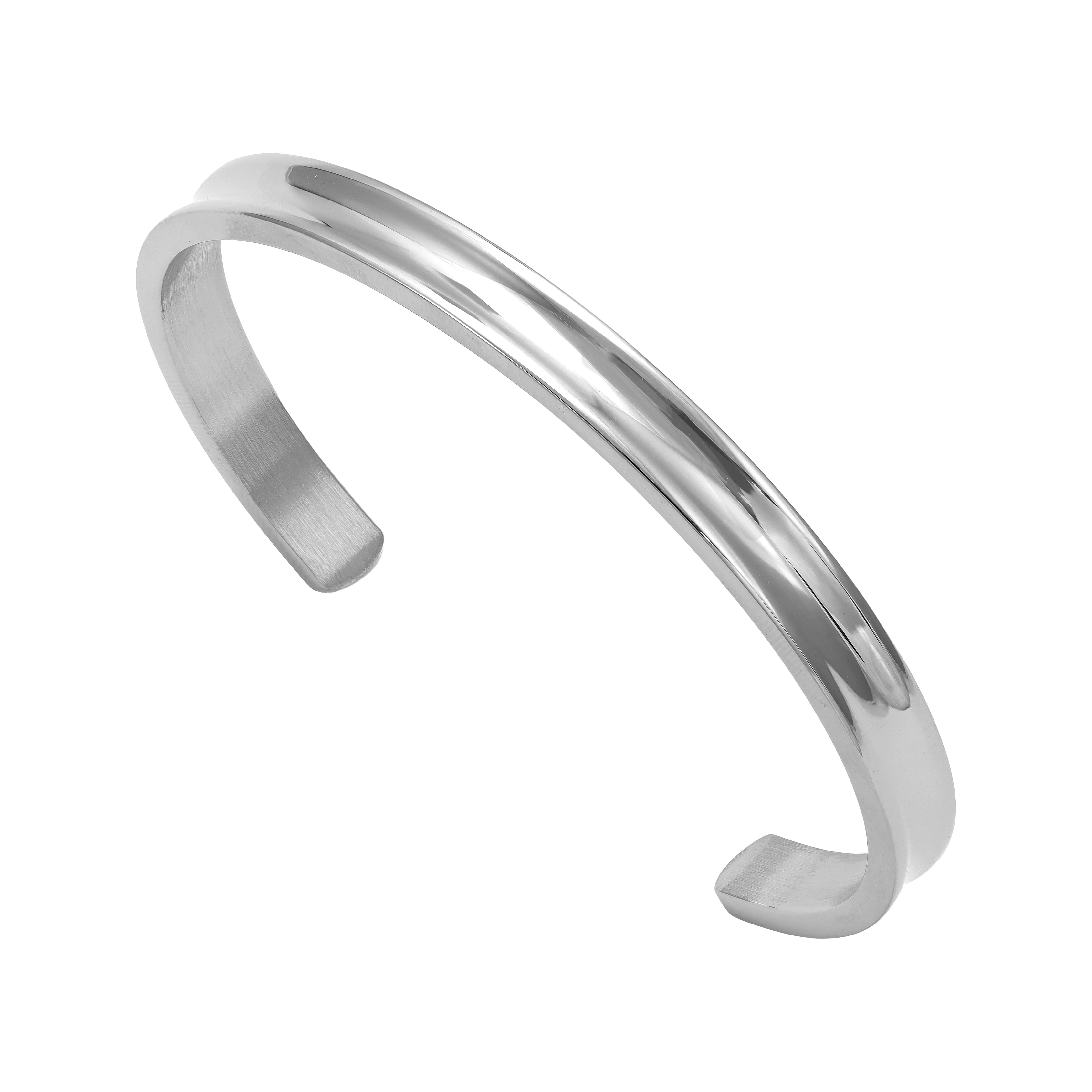 Damen Armreif Armband 6mm breit aus Edelstahl - Taipan Schmuck