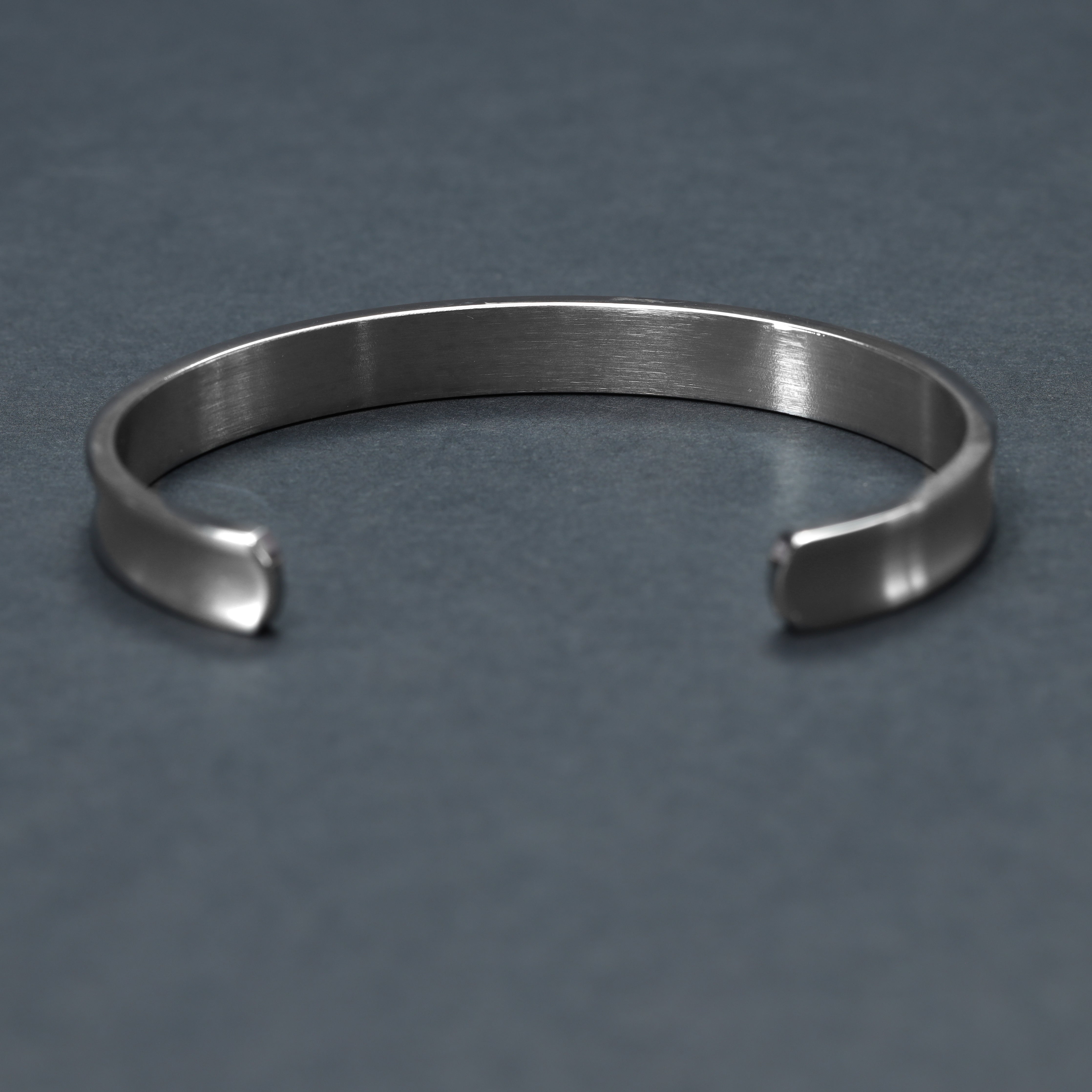 Damen Armreif Armband 8mm breit aus Edelstahl - Taipan Schmuck