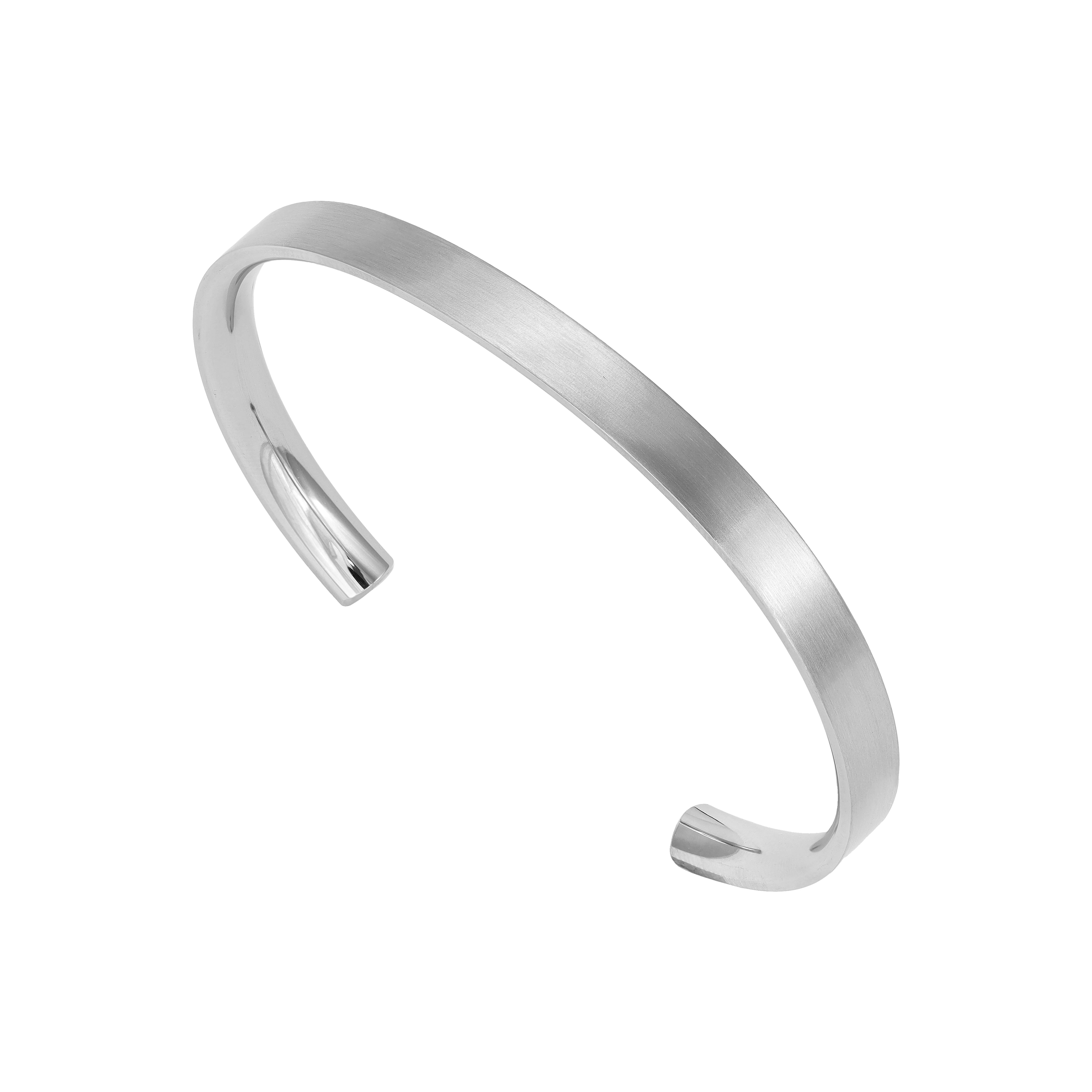 5mm wide ladies bangle bracelet made of stainless steel