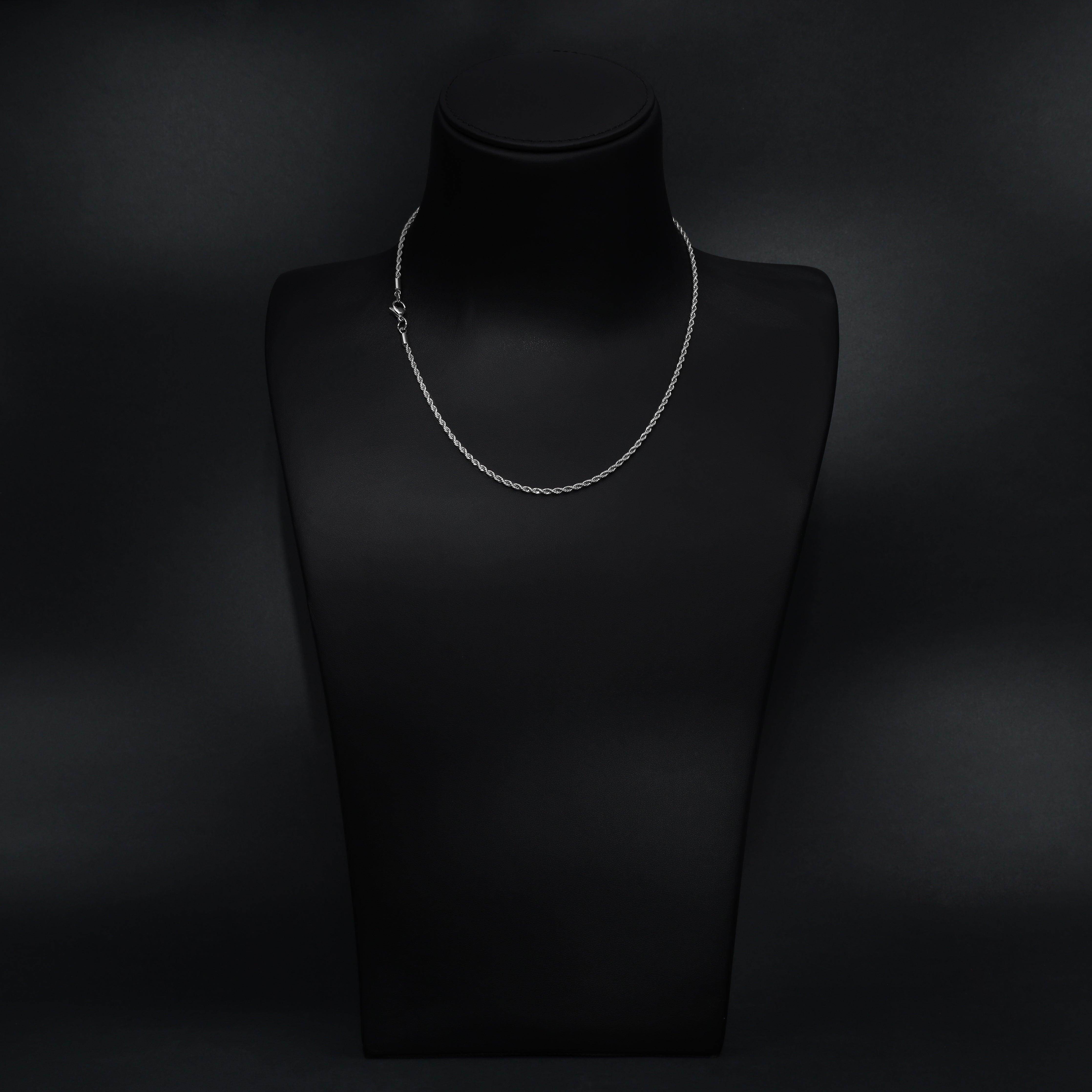 Kordelkette Rope Chain 2,4mm breit aus Edelstahl - Taipan Schmuck