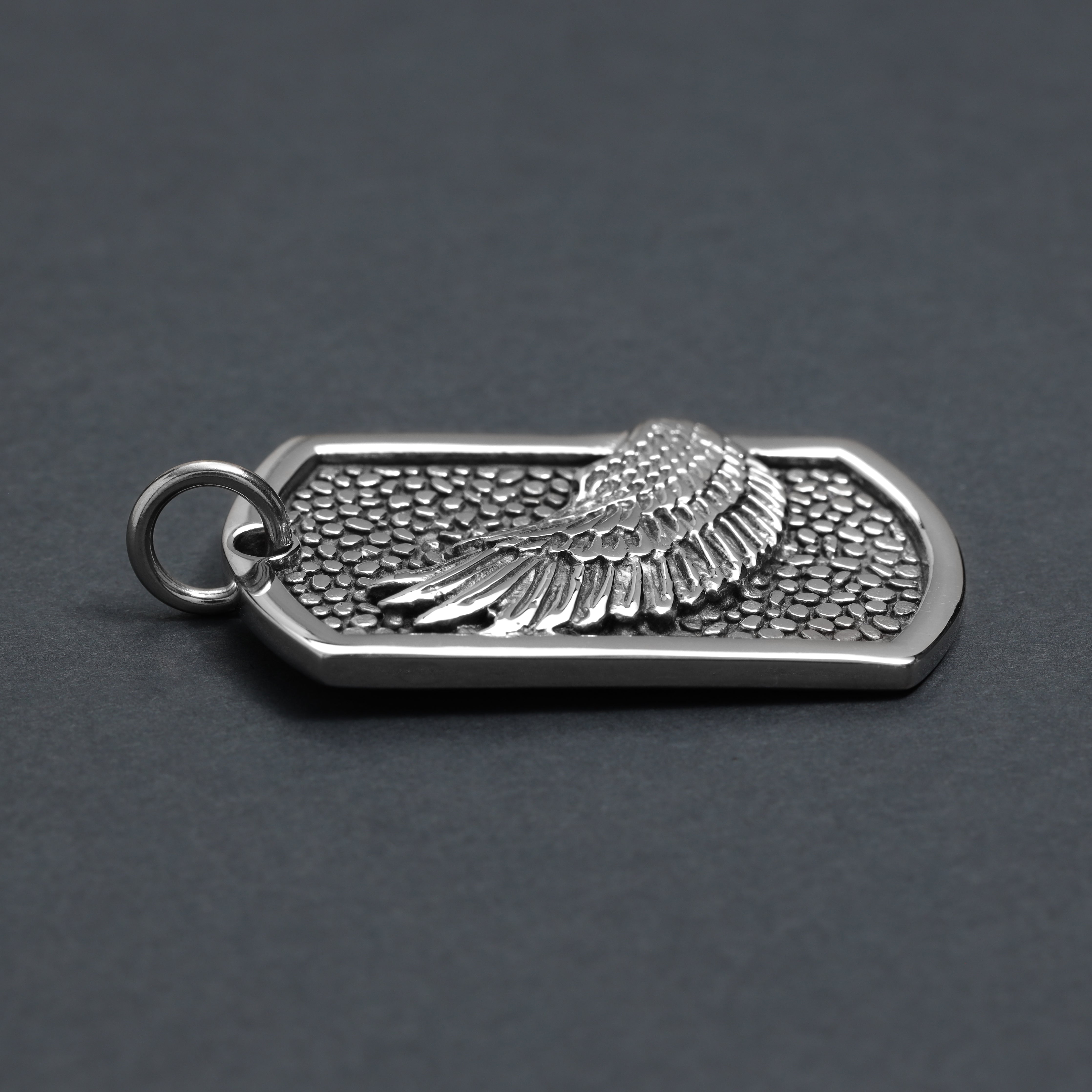 Verschiedene Anhänger aus Edelstahl Kreuz Medaillon / Flügel Dog Tag / Kompass / Kreuz Medaillon Wappen / Africa - Taipan Schmuck