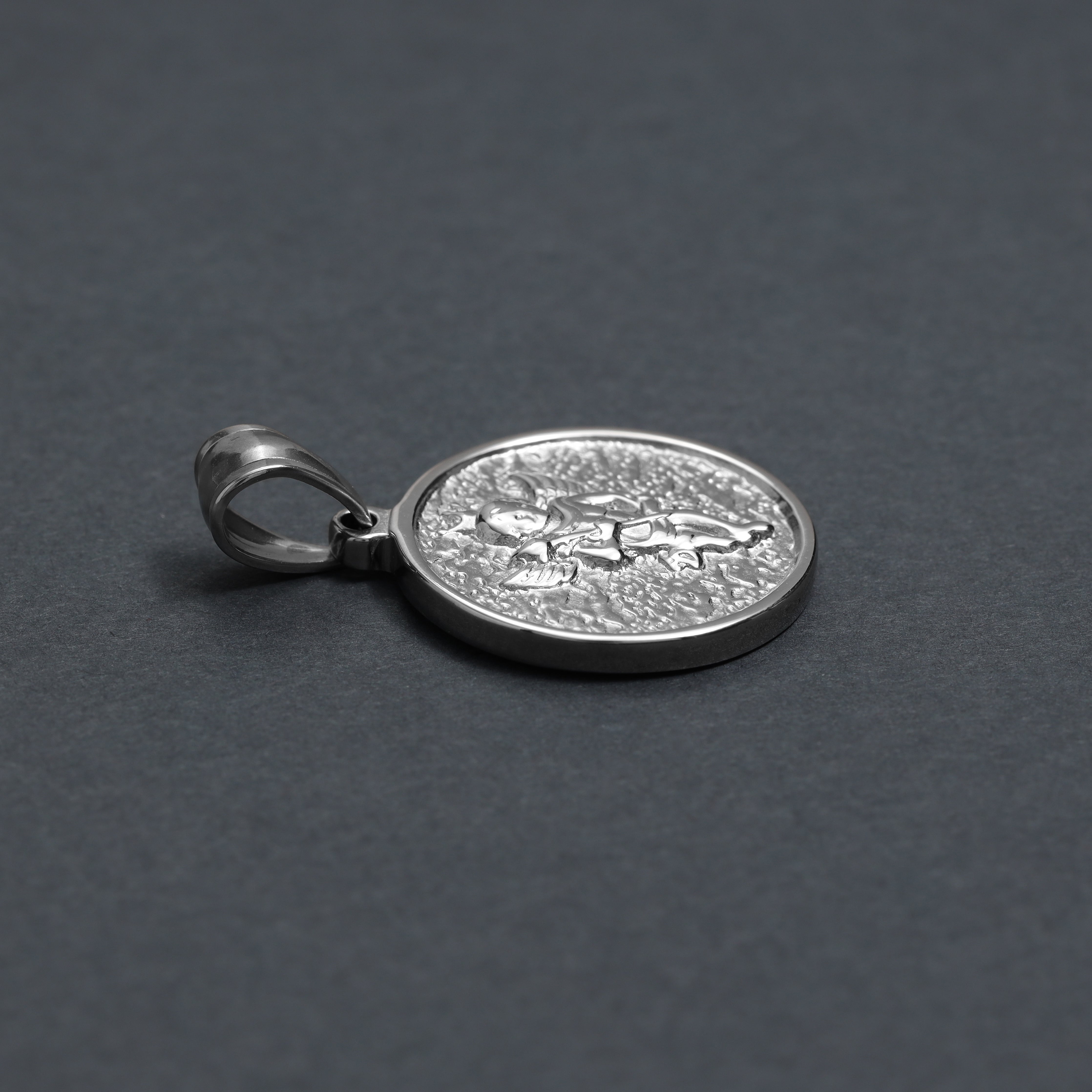 Verschiedene Anhänger aus Edelstahl Heilige Maria / Engel / Krone - Taipan Schmuck