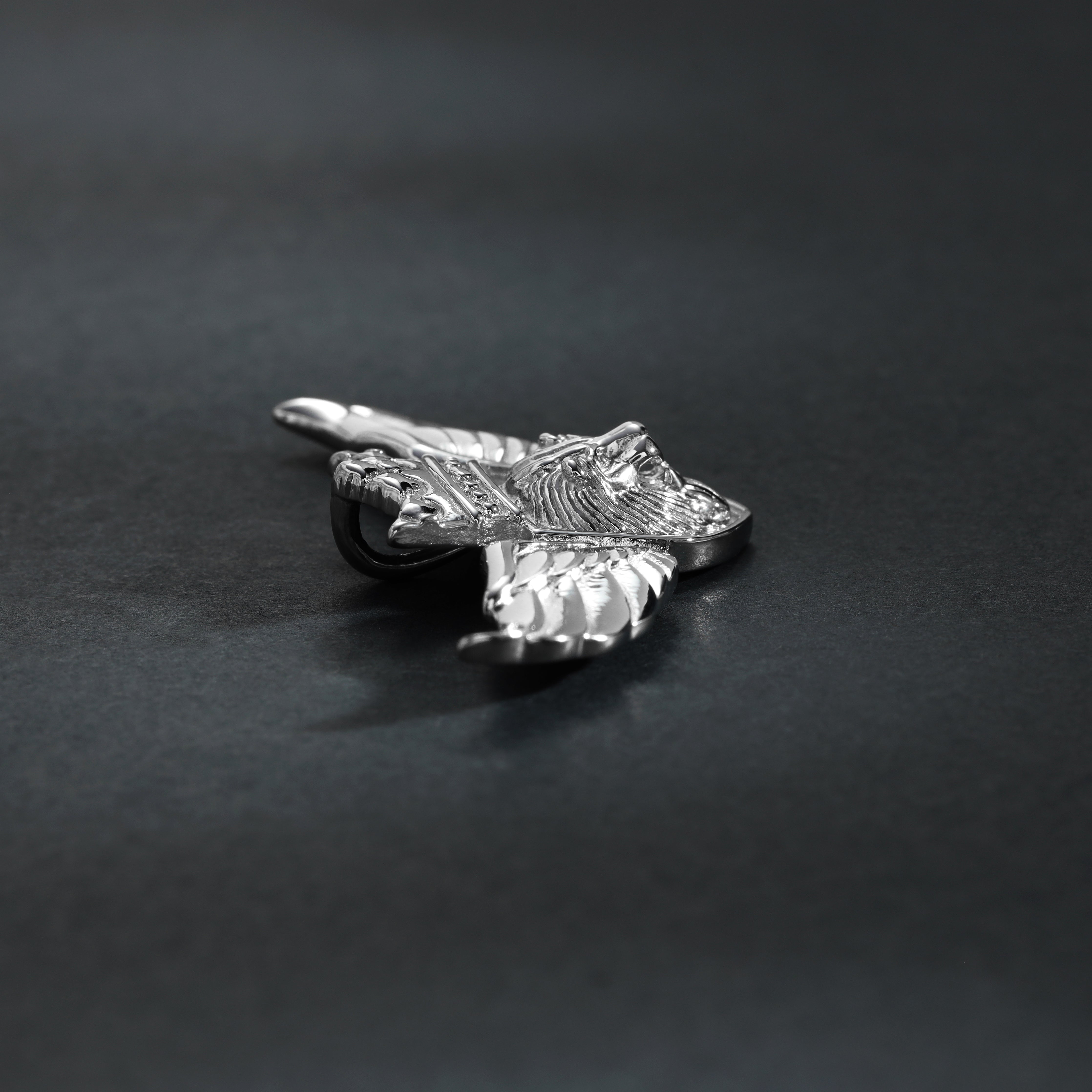 Verschiedene Anhänger aus Edelstahl 2 Bullet / Löwe Flügel / Patrone Bullet - Taipan Schmuck