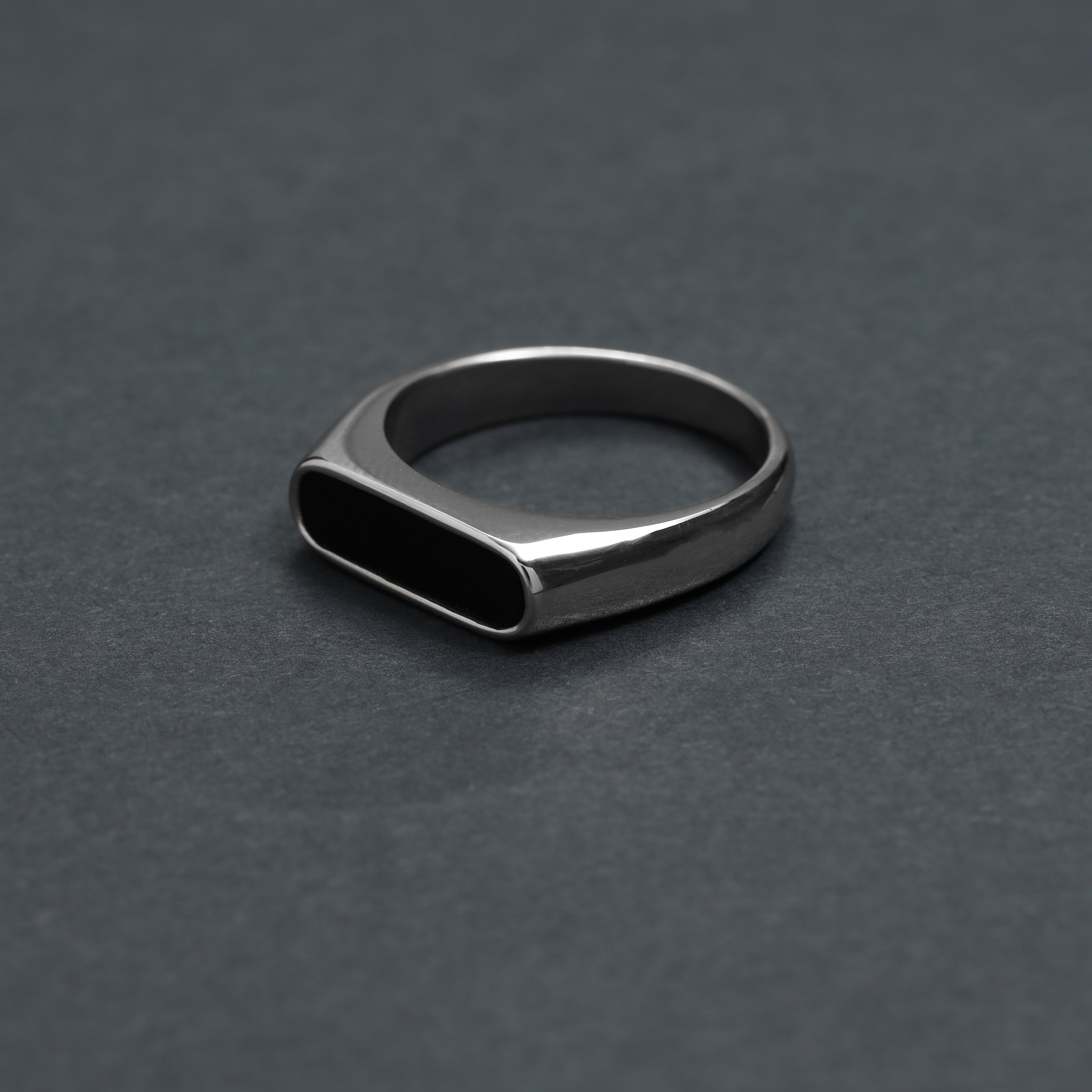 Eleganter Ring Siegelring Größe 5-13 unisex aus Edelstahl - Taipan Schmuck