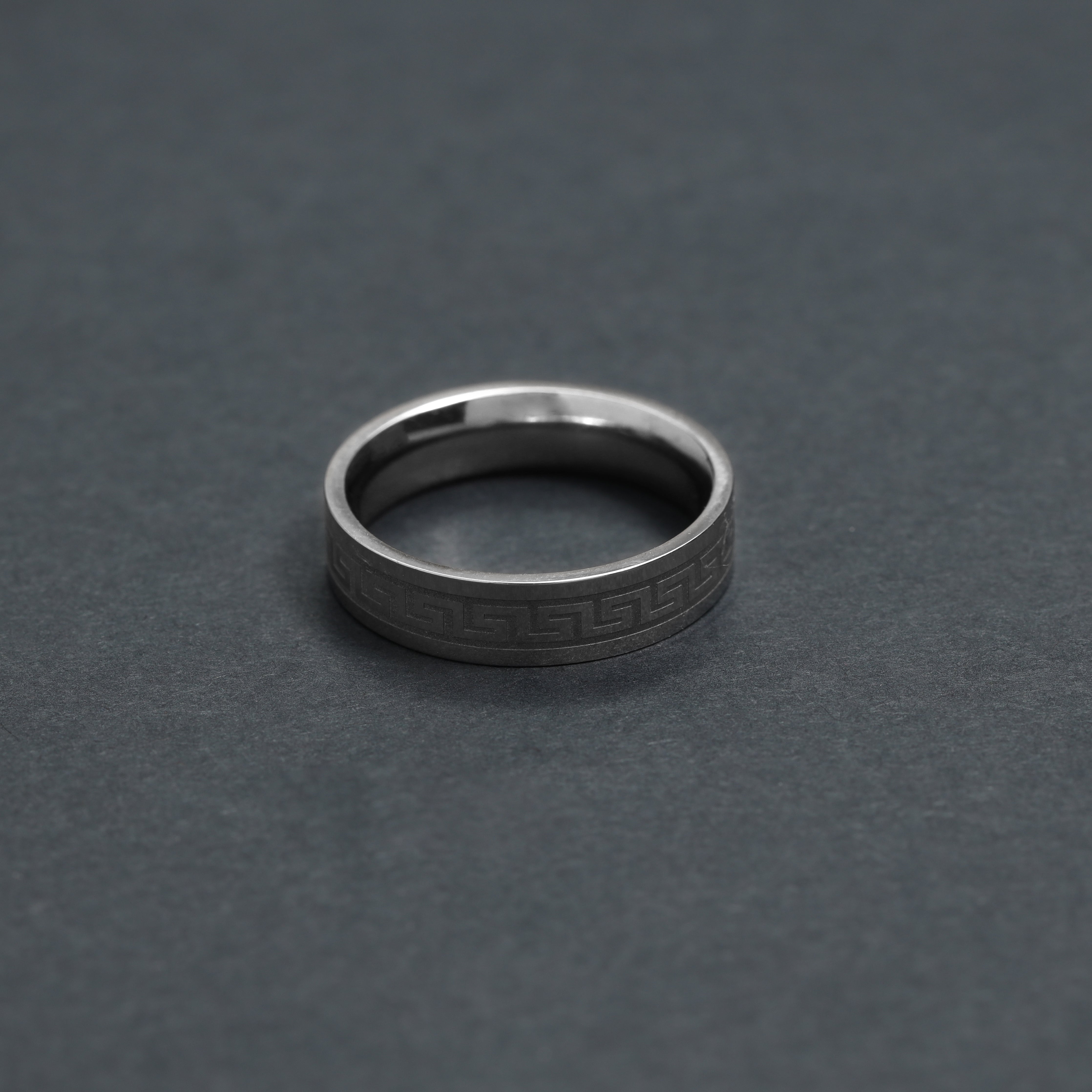 Santorini Design Eheringe Partnerringe Größe 4-10 unisex aus Edelstahl - Taipan Schmuck