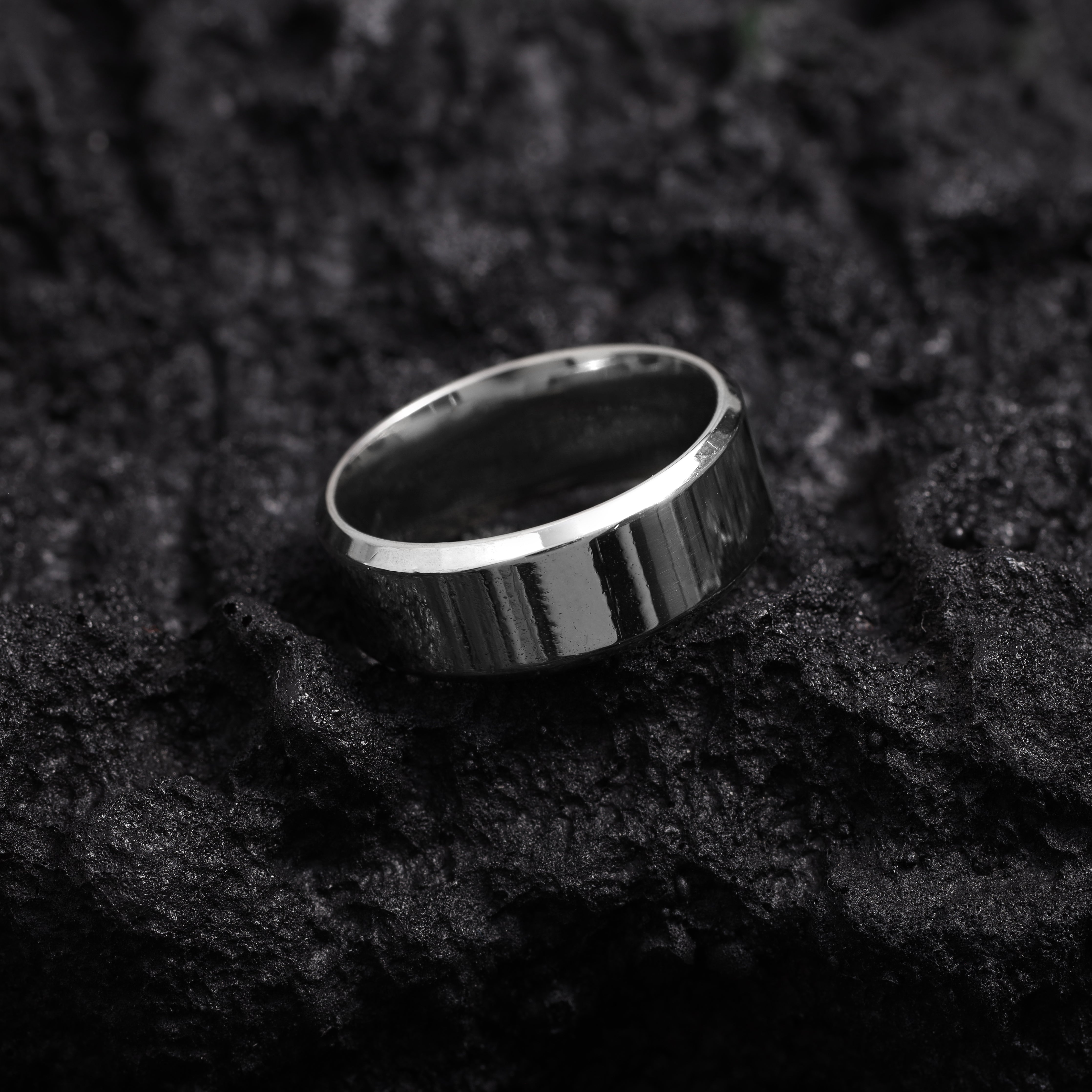 Partnerringe Silberring unsiex Ring Größe 6-13 aus Edelstahl - Taipan Schmuck
