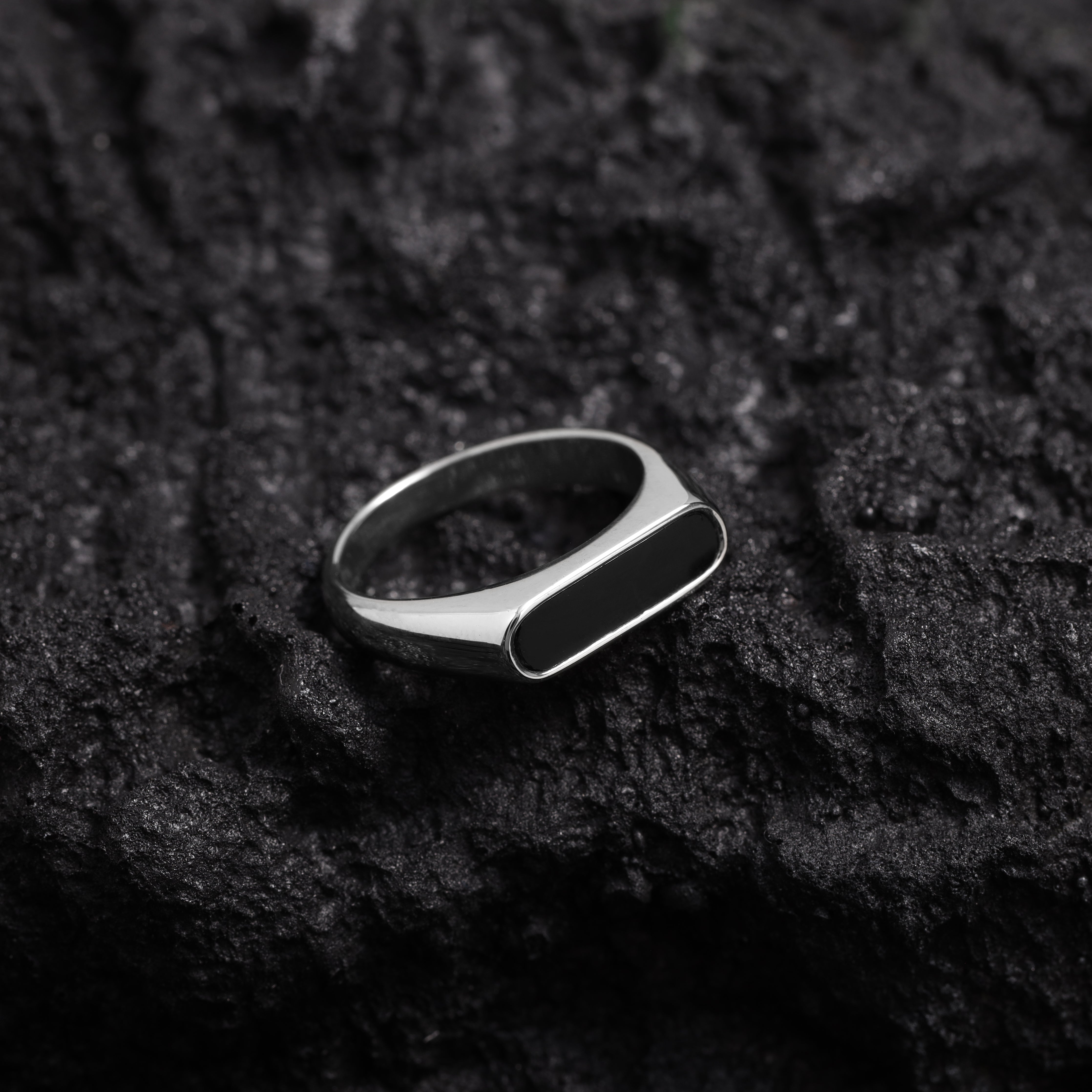 Eleganter Ring Siegelring Größe 5-13 unisex aus Edelstahl - Taipan Schmuck