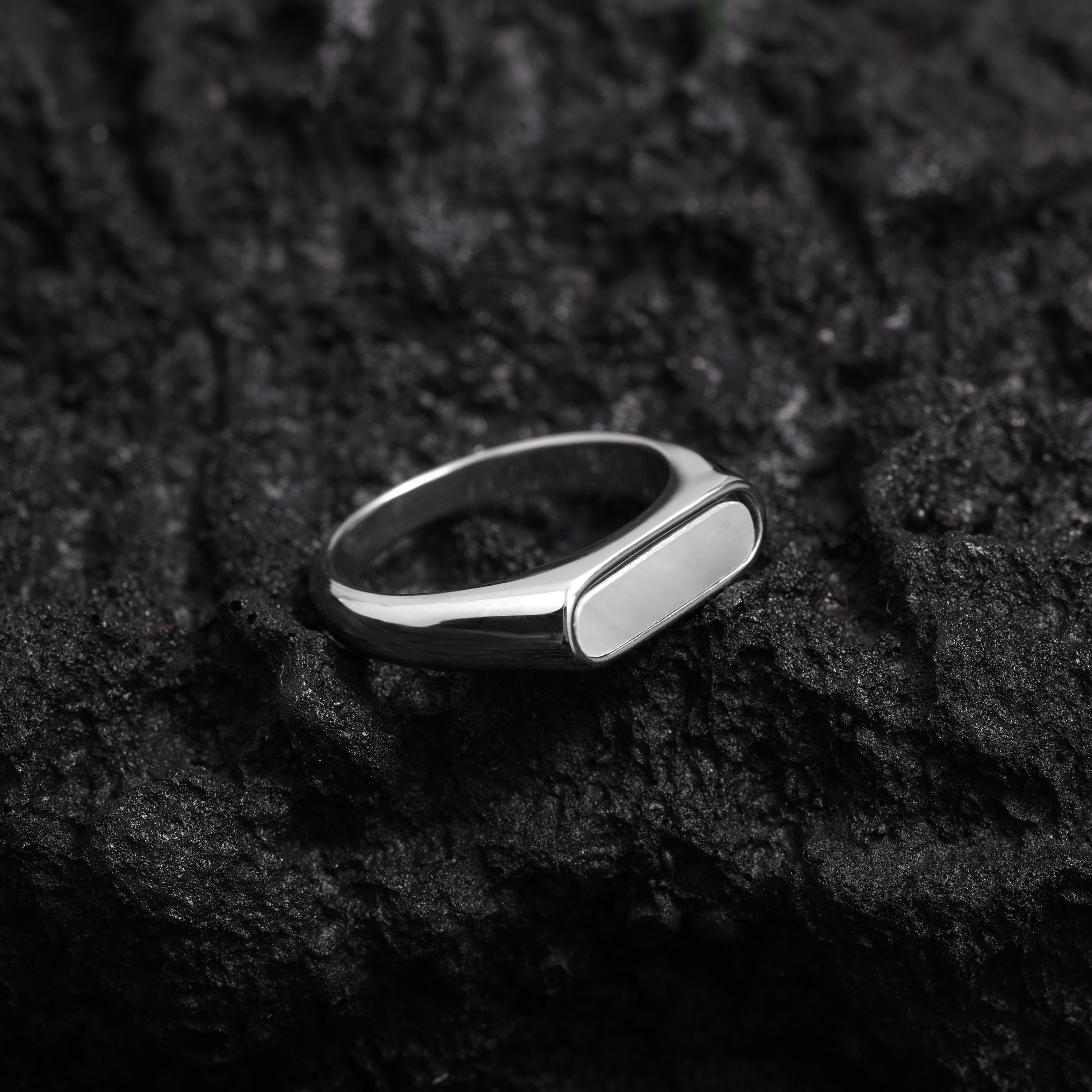 Eleganter Ring Siegelring Größe 5-13 unisex aus Edelstahl - Taipan Schmuck