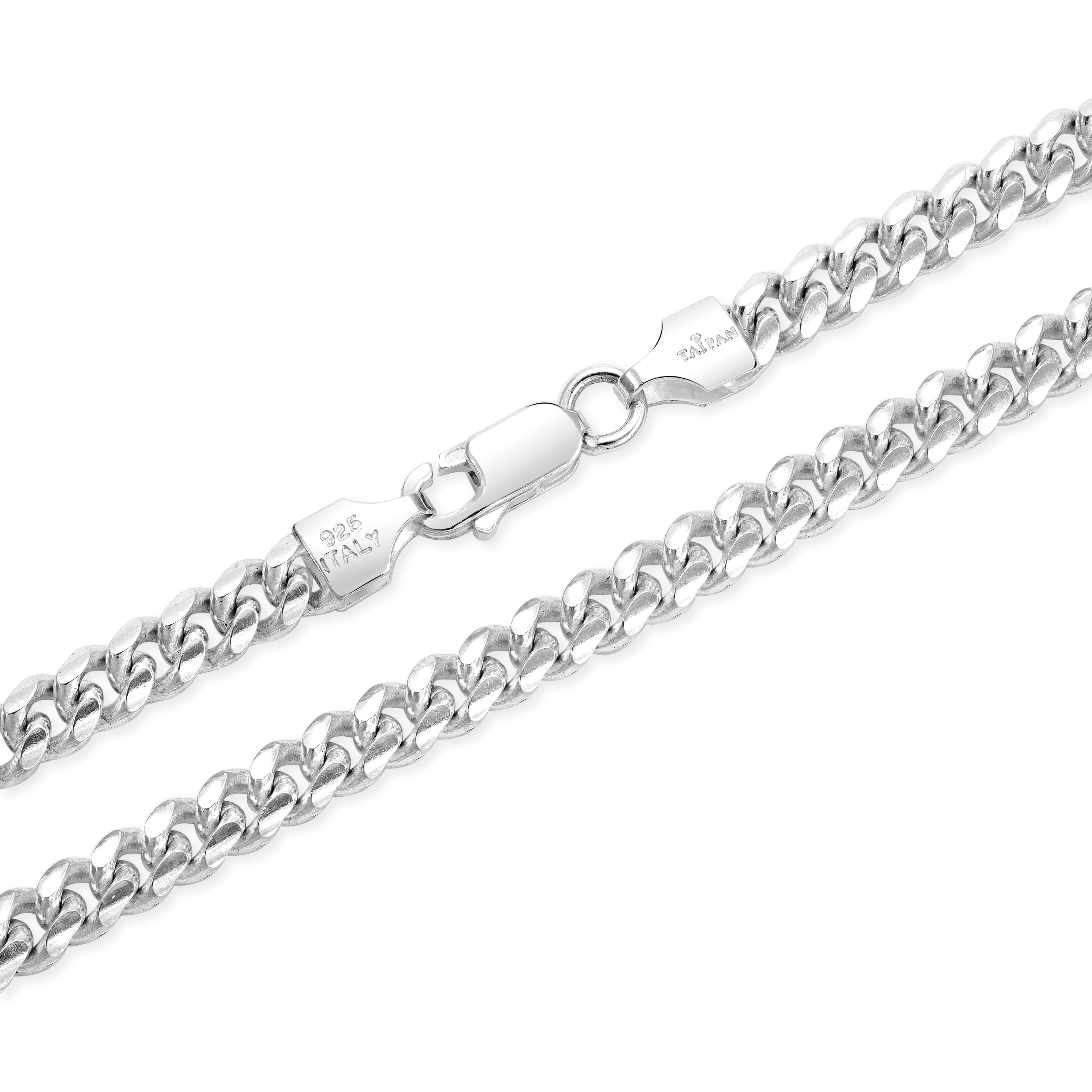 5mm Miami Cuban Link Chain Panzerkette - 925 Silber - Taipan Schmuck
