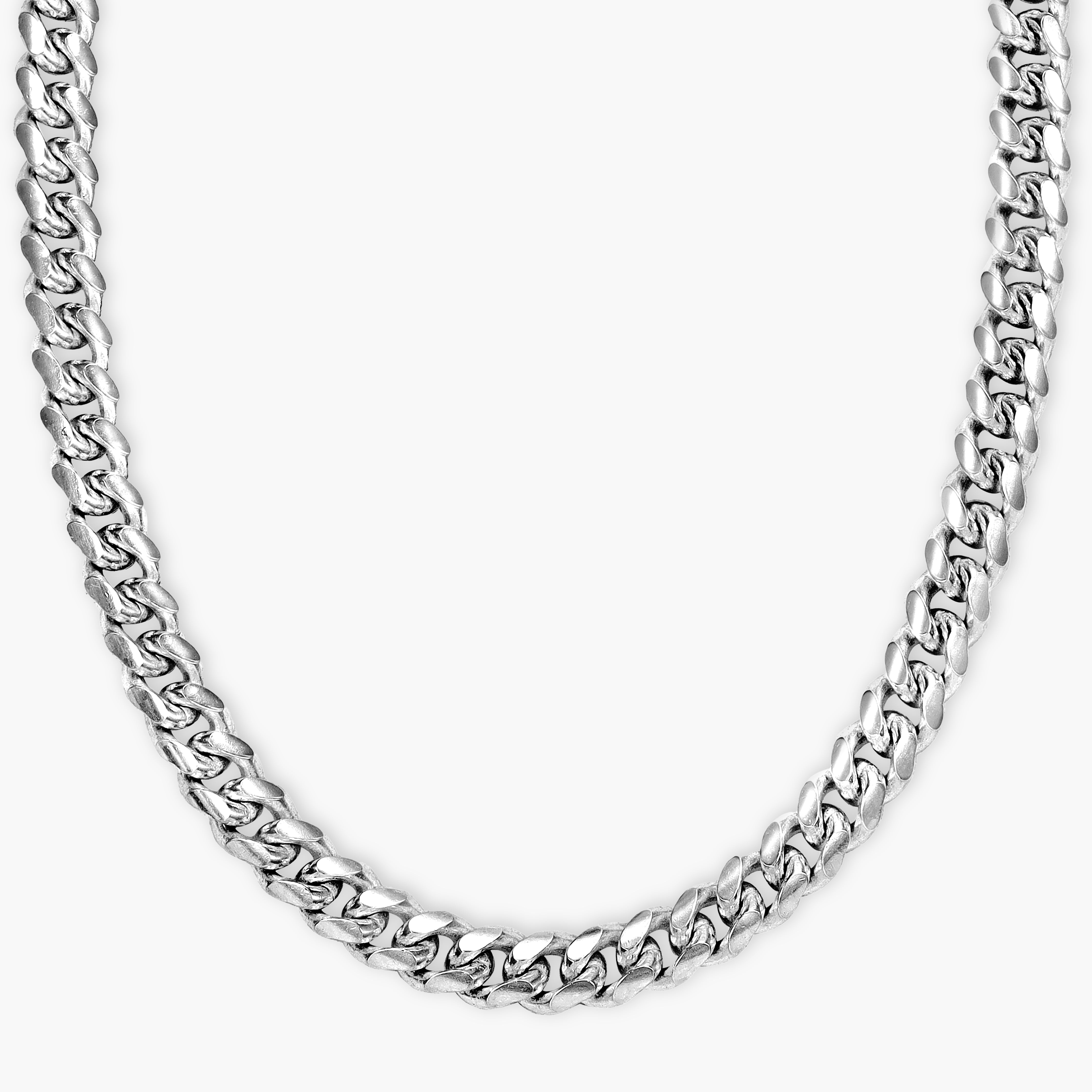 5mm Miami Cuban Link Chain curb chain 925 silver