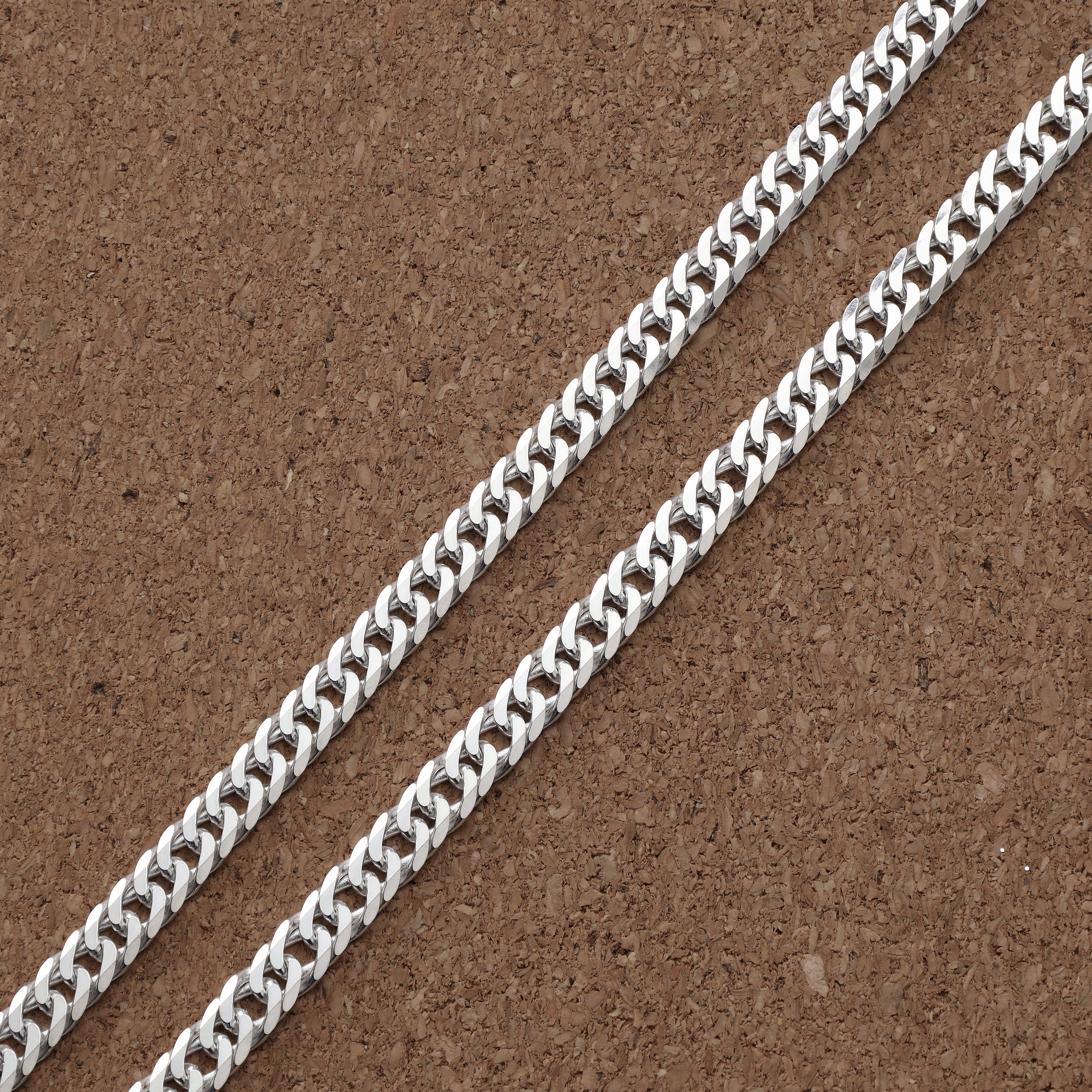 Doppel Panzerkette 6mm - 925 Silber - Taipan Schmuck