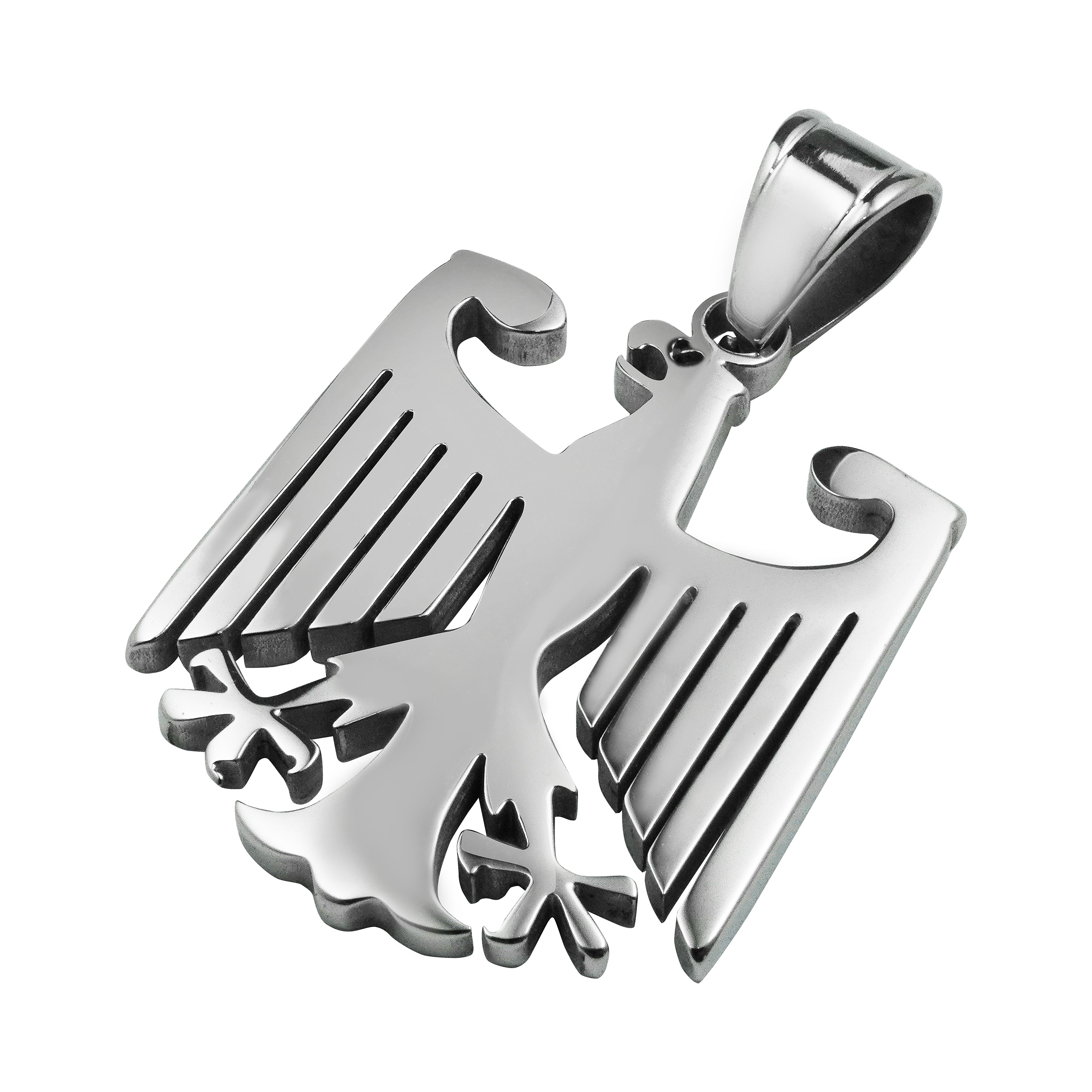 Deutscher Adler Anhänger aus Edelstahl Deutschland - Taipan Schmuck
