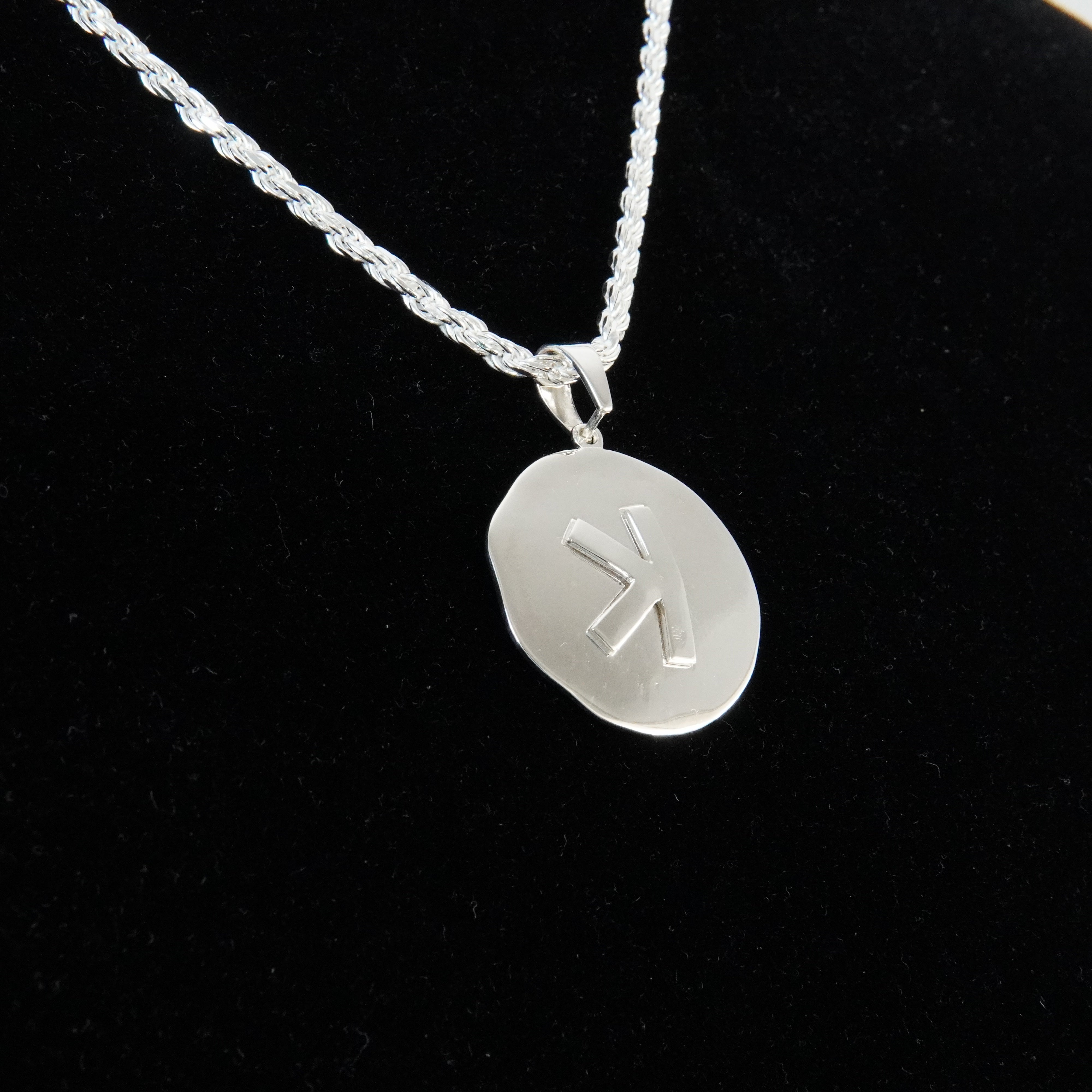 Kaspa Pendant with Rope Chain 925 Silver