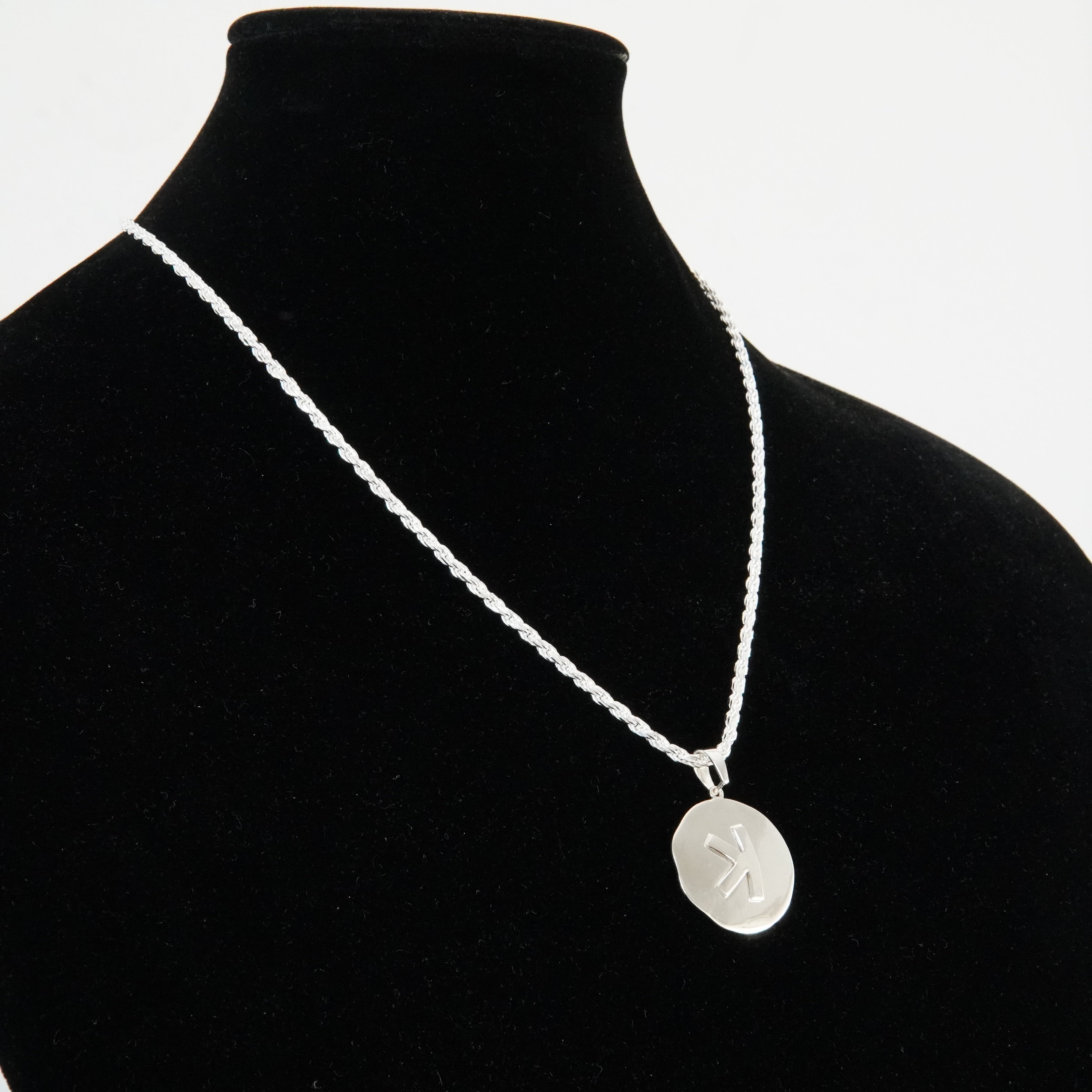 Kaspa Pendant with Rope Chain 925 Silver