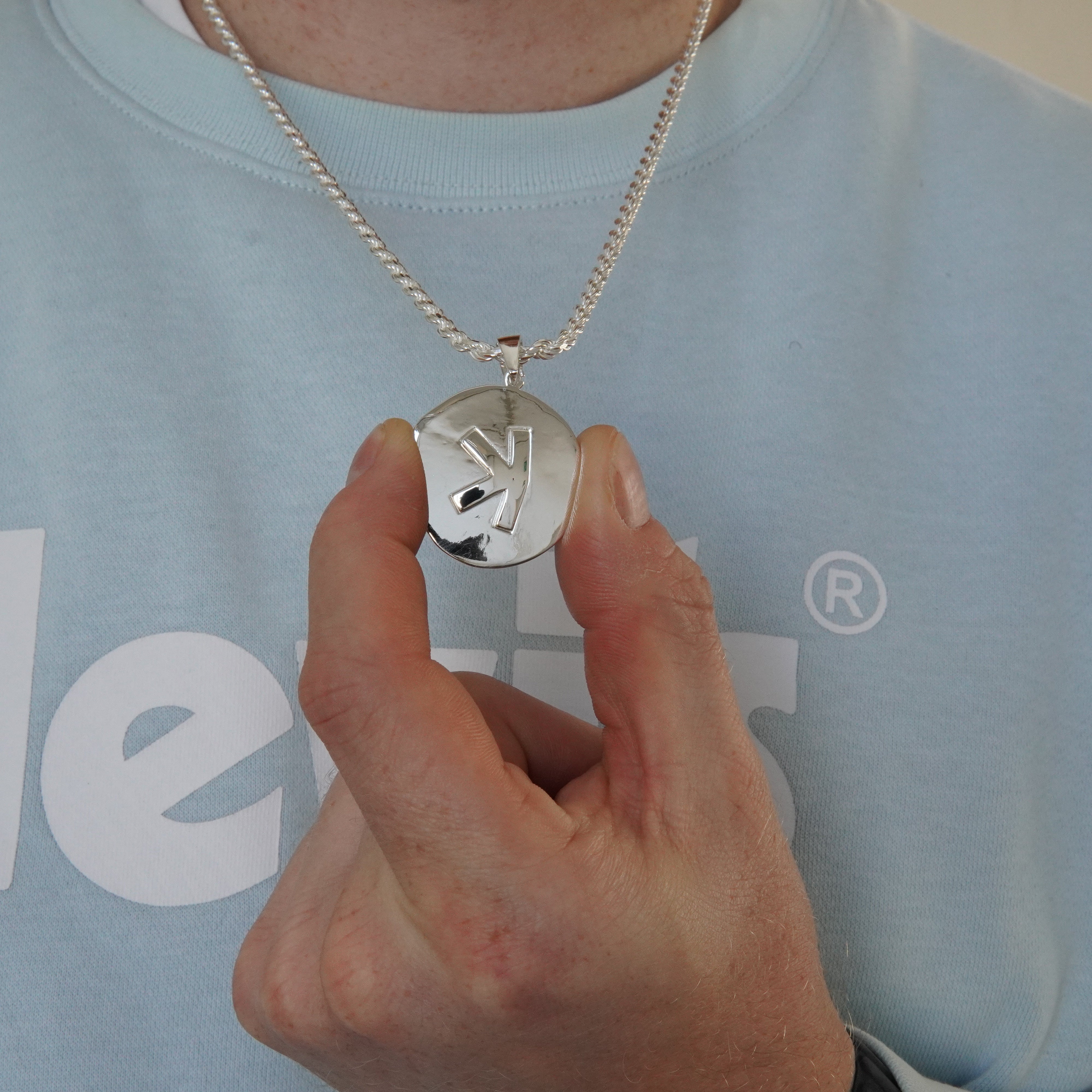 Kaspa Pendant with Rope Chain 925 Silver