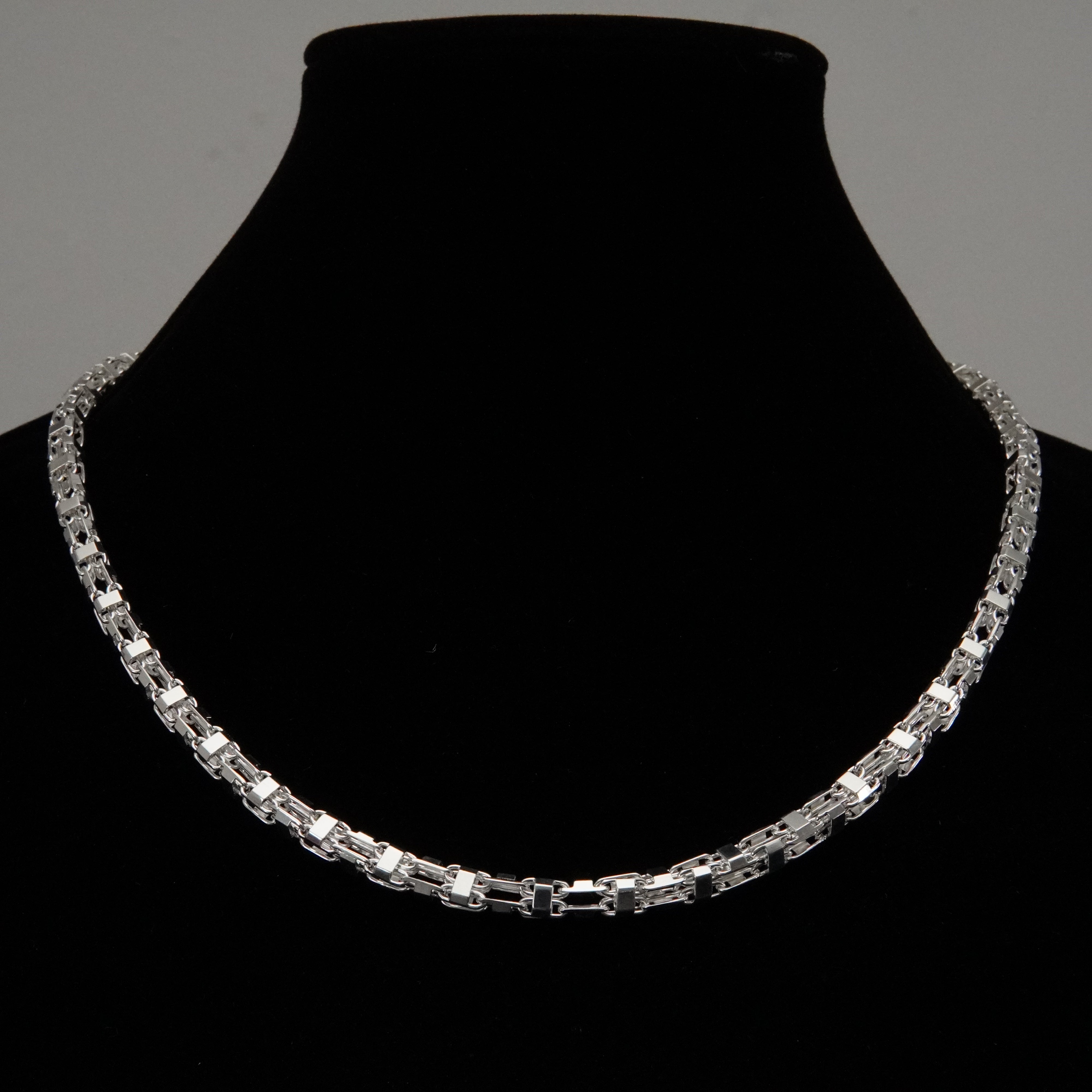 Käfigkette 60cm / 6mm Einzelstück 925 Silber