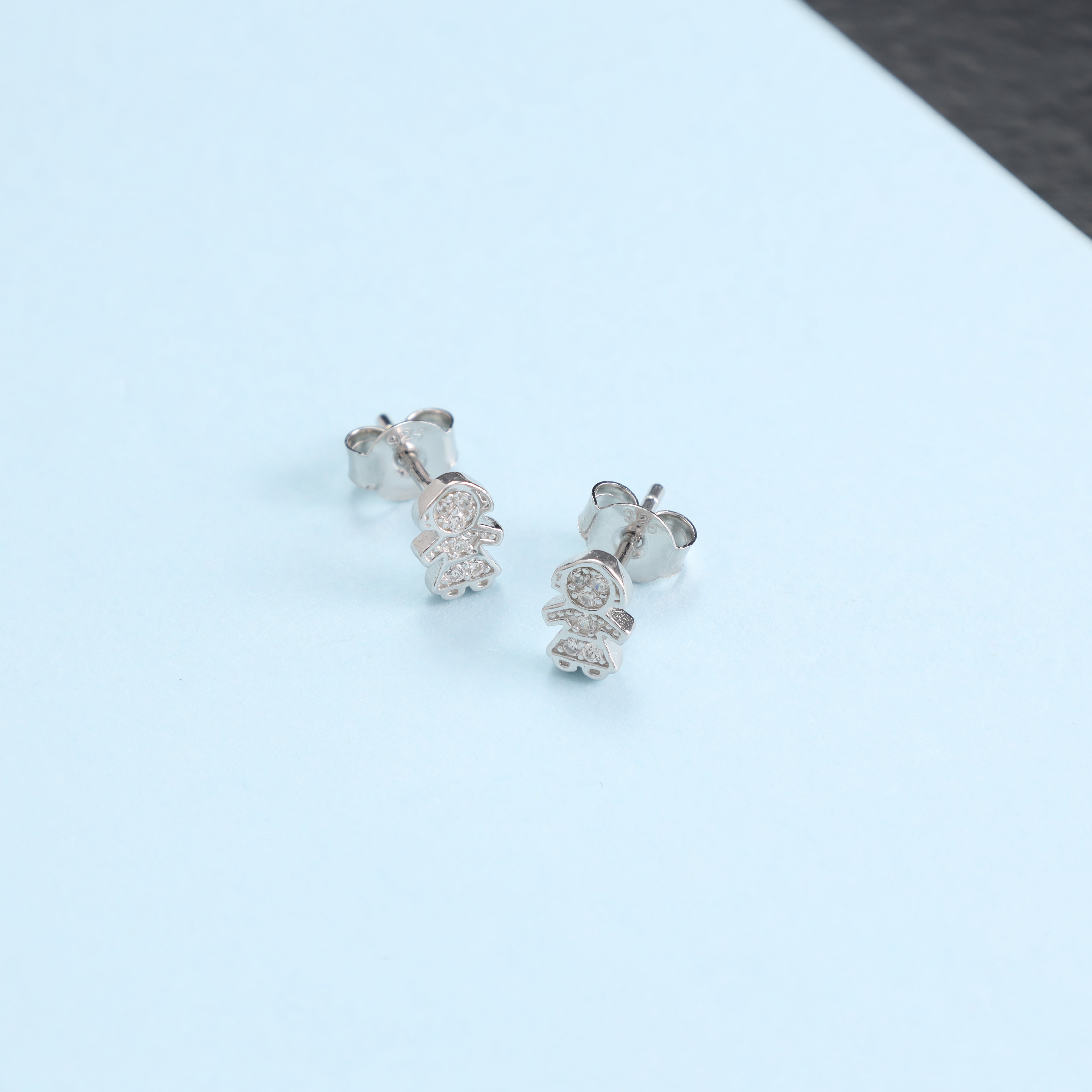 Damen Ohrringe Klein Girl aus 925 Sterlingsilber - Taipan Schmuck