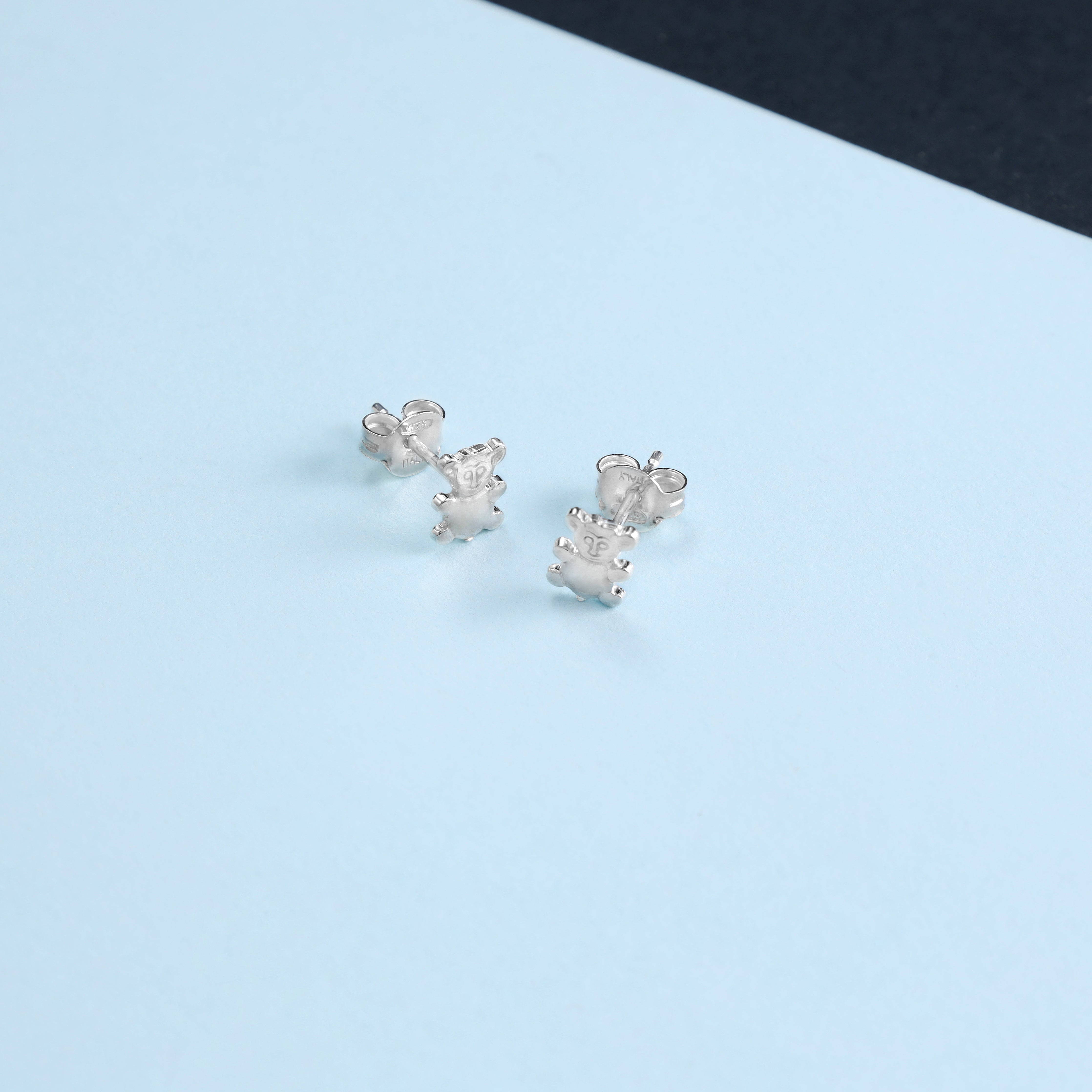 Damen Ohrringe Teddy Bear aus 925 Sterlingsilber - Taipan Schmuck