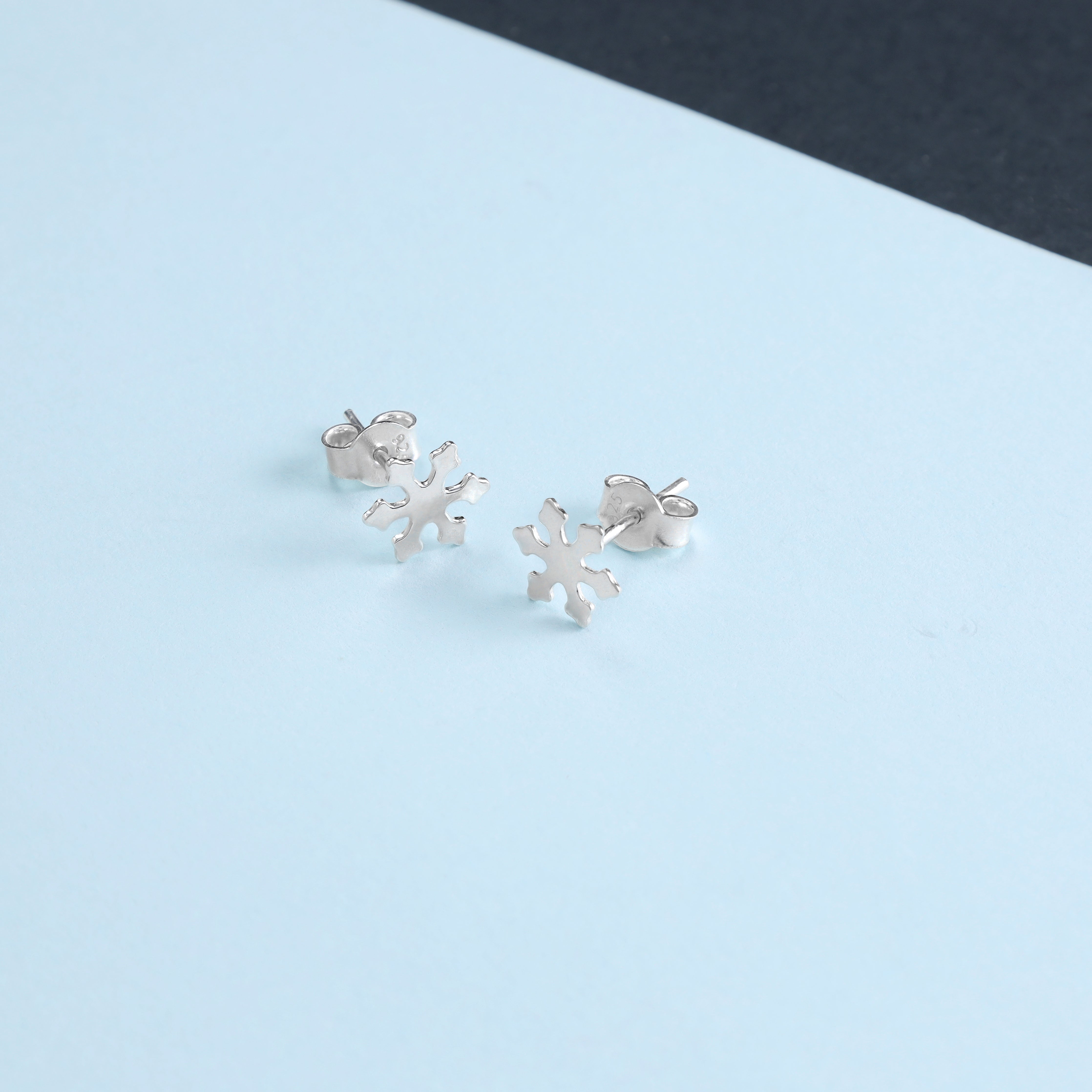 Damen Ohrringe Snowflake aus 925 Sterlingsilber - Taipan Schmuck