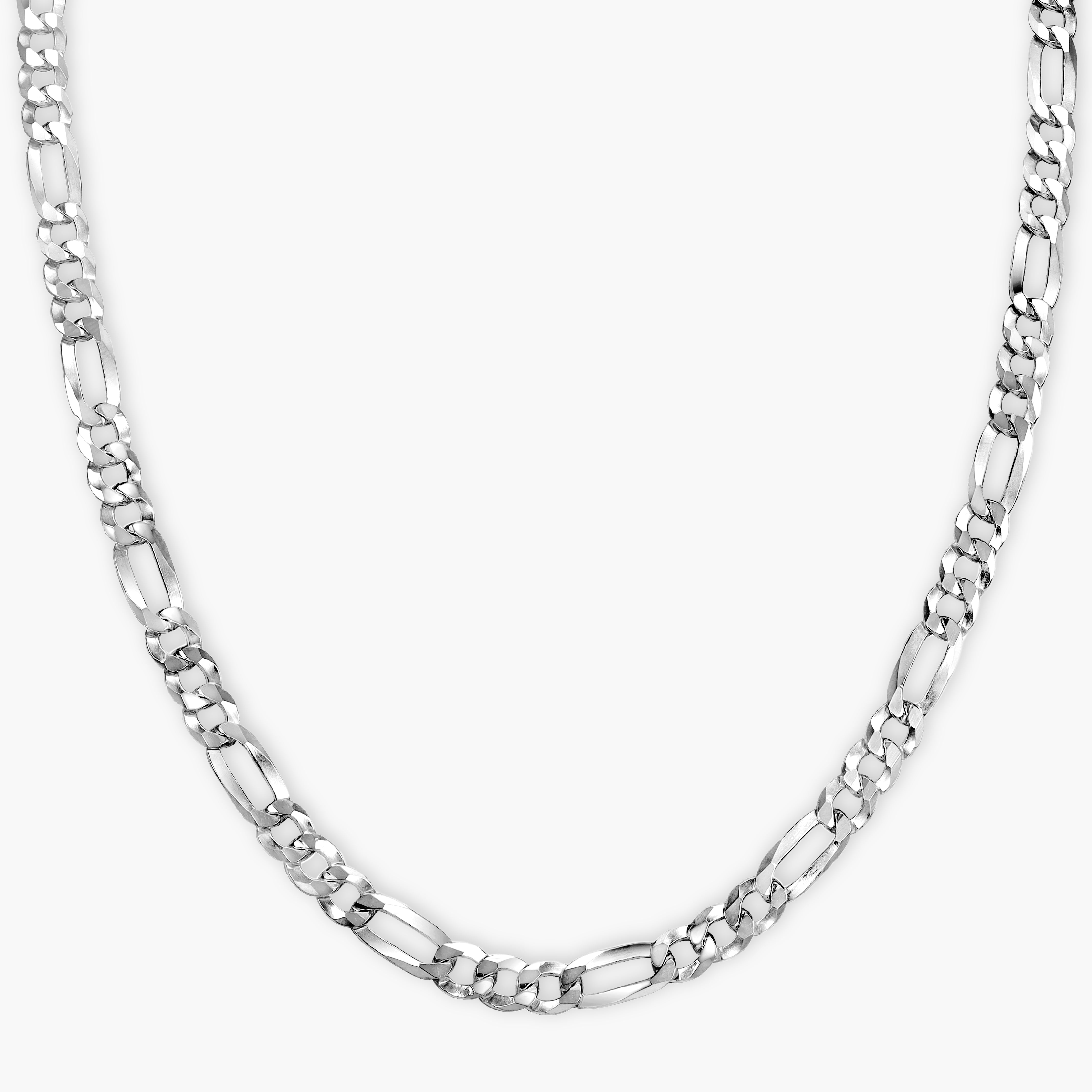 Figarokette 4mm breit aus 925 Silber - Taipan Schmuck