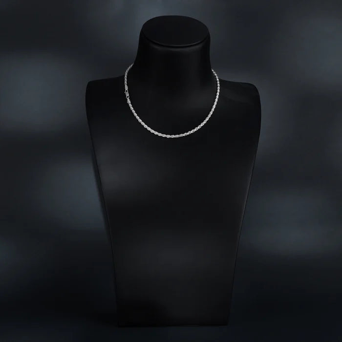 Set - 2,3mm Kordelkette Rope Chain Kette + Armband 925 Silber - Taipan Schmuck