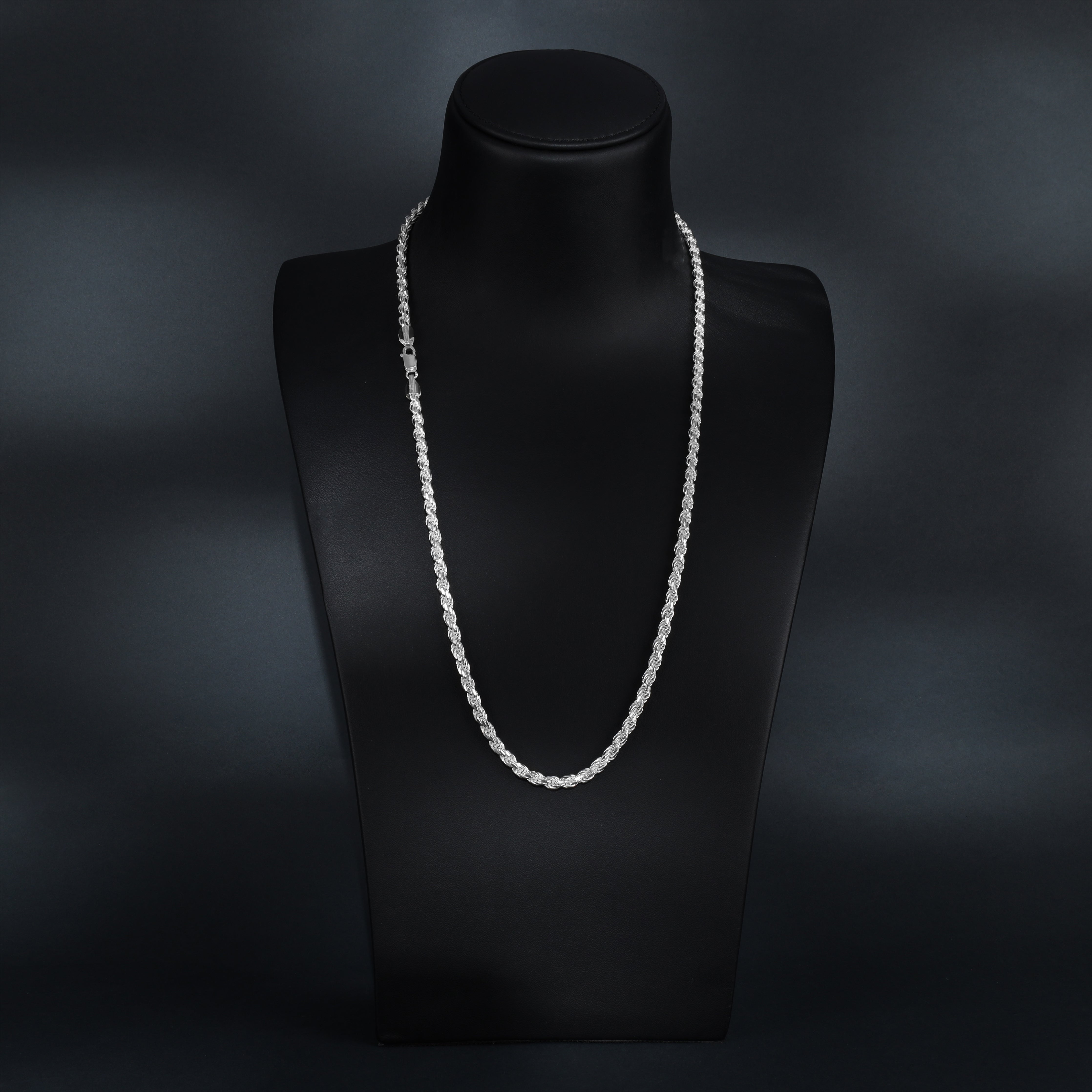 Set - 5mm Kordelkette Rope Chain Kette + Armband aus 925 Silber - Taipan Schmuck