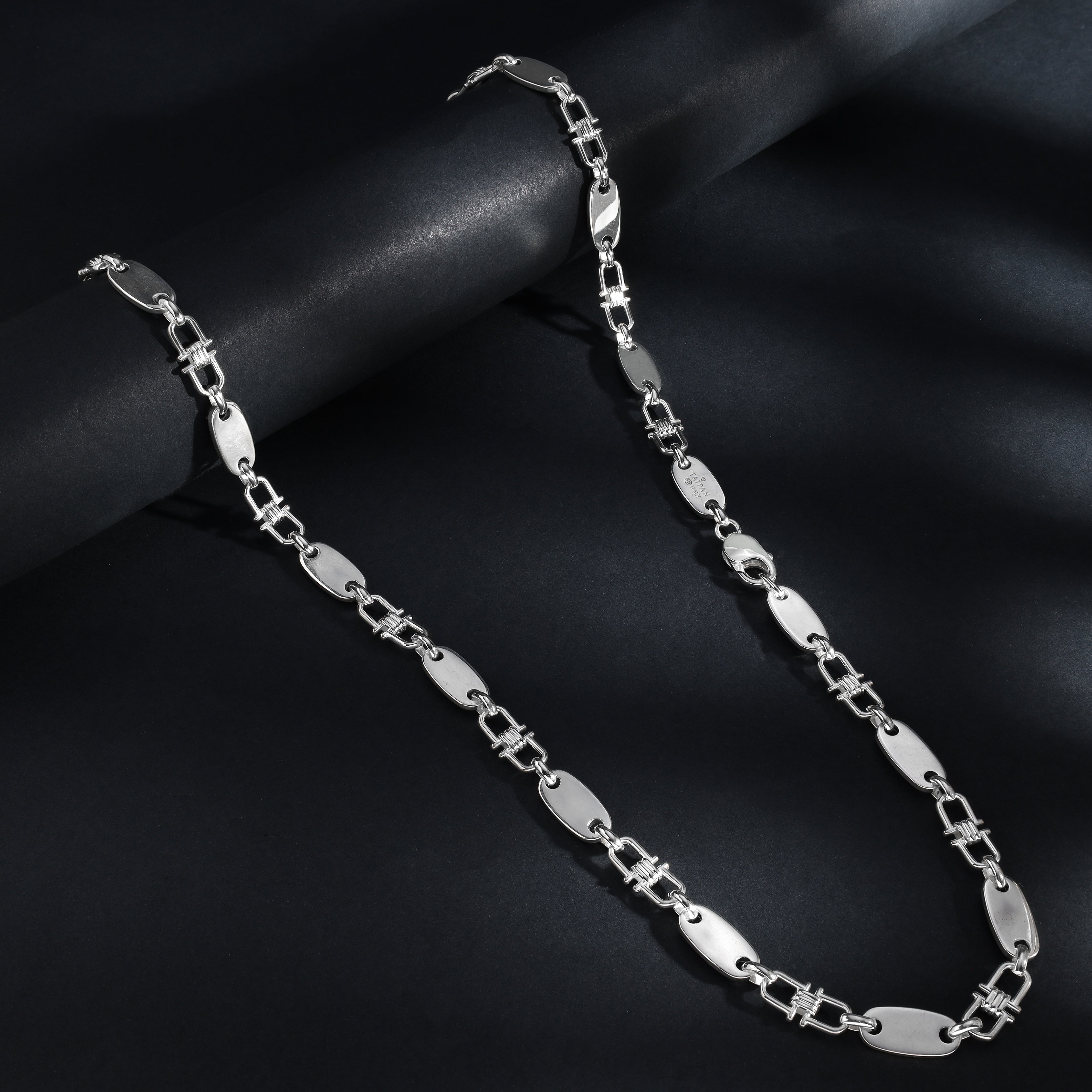 Plattenkette 8mm - 925 Silber - Taipan Schmuck