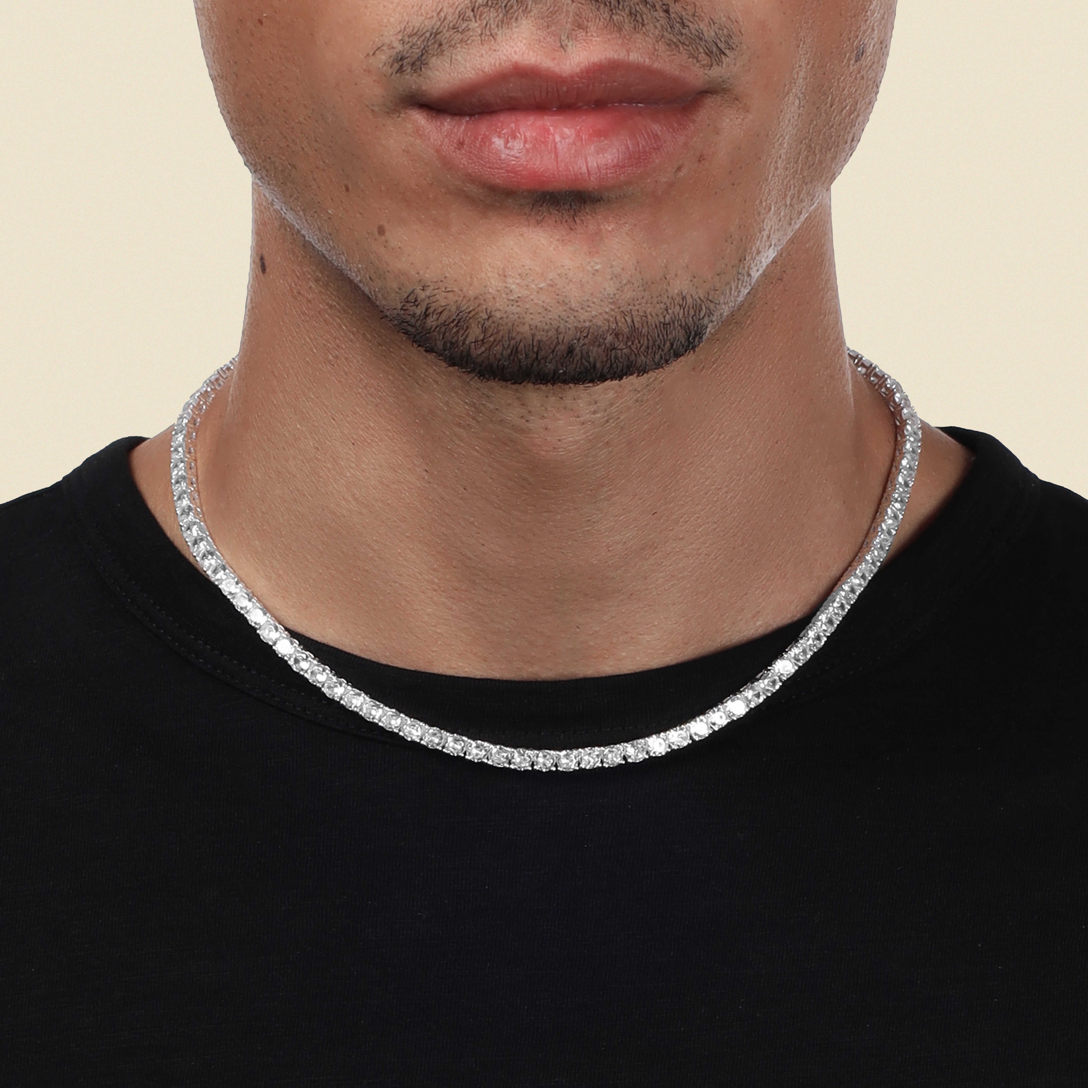 4mm Tennis Chain Kette VVS - 925 Silber - Taipan Schmuck