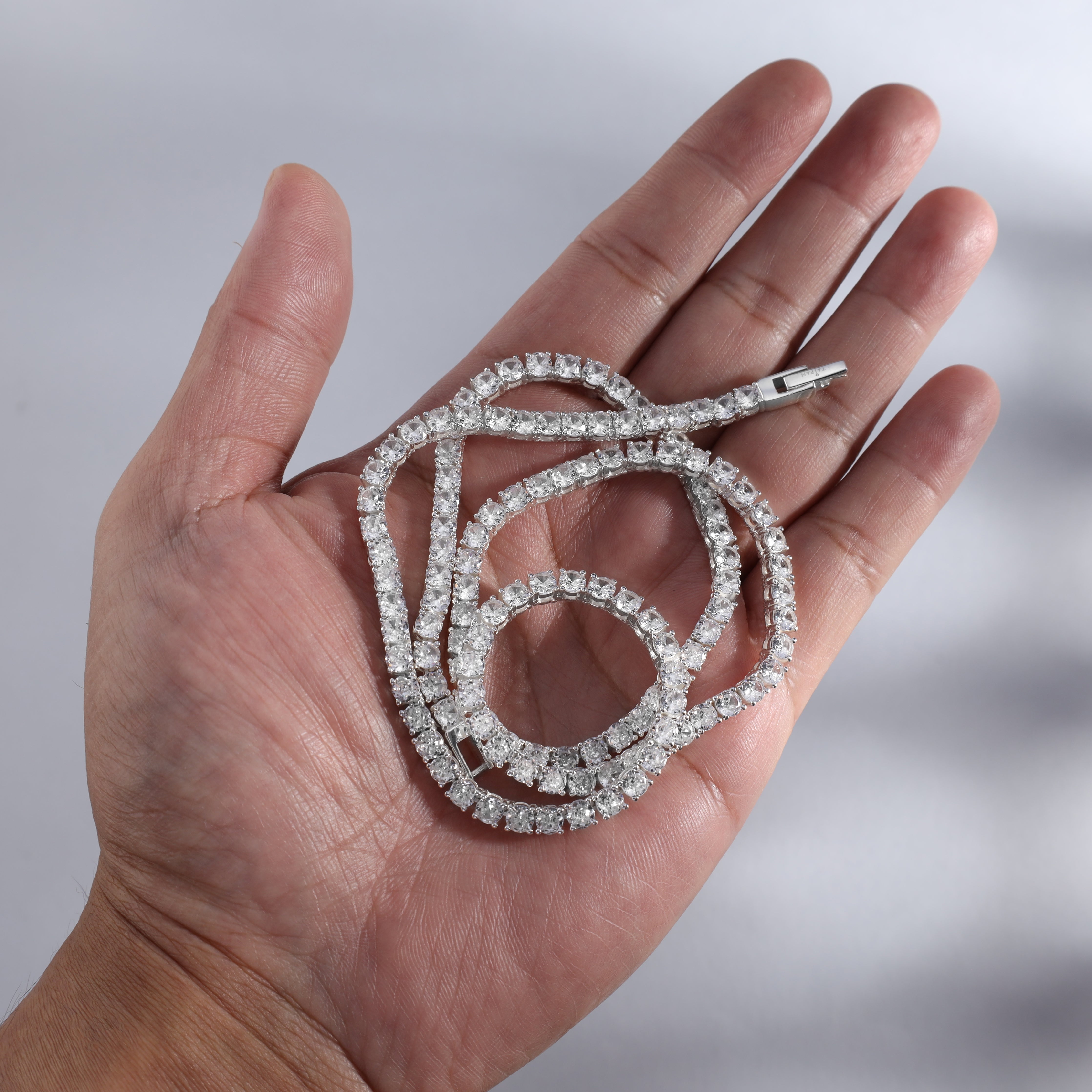 4mm Tennis Chain - 925 Sterling Silber - Taipan Schmuck