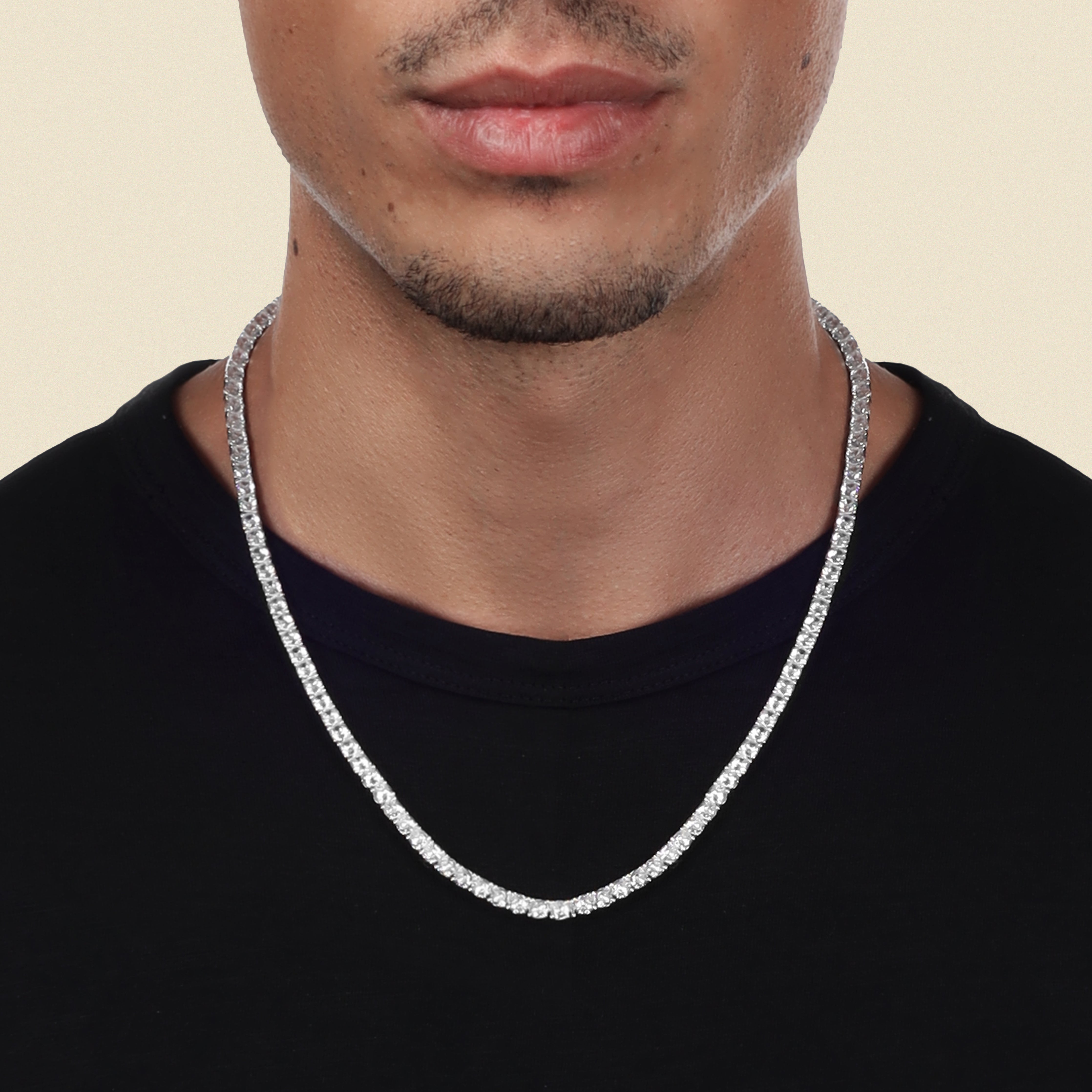 4mm Tennis Chain Kette VVS - 925 Silber - Taipan Schmuck