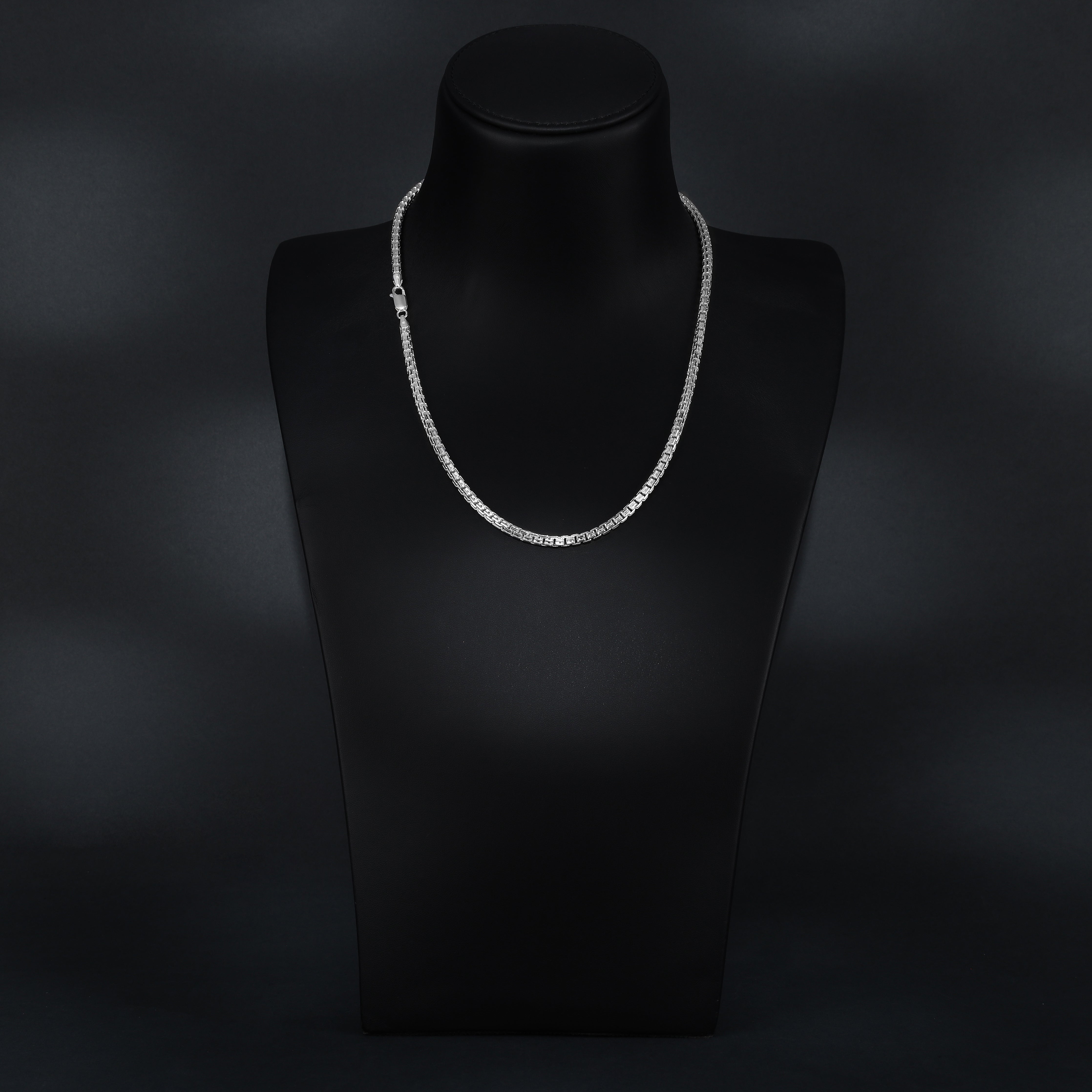 Box Chain Kette 4mm aus 925 Sterling Silber - Taipan Schmuck