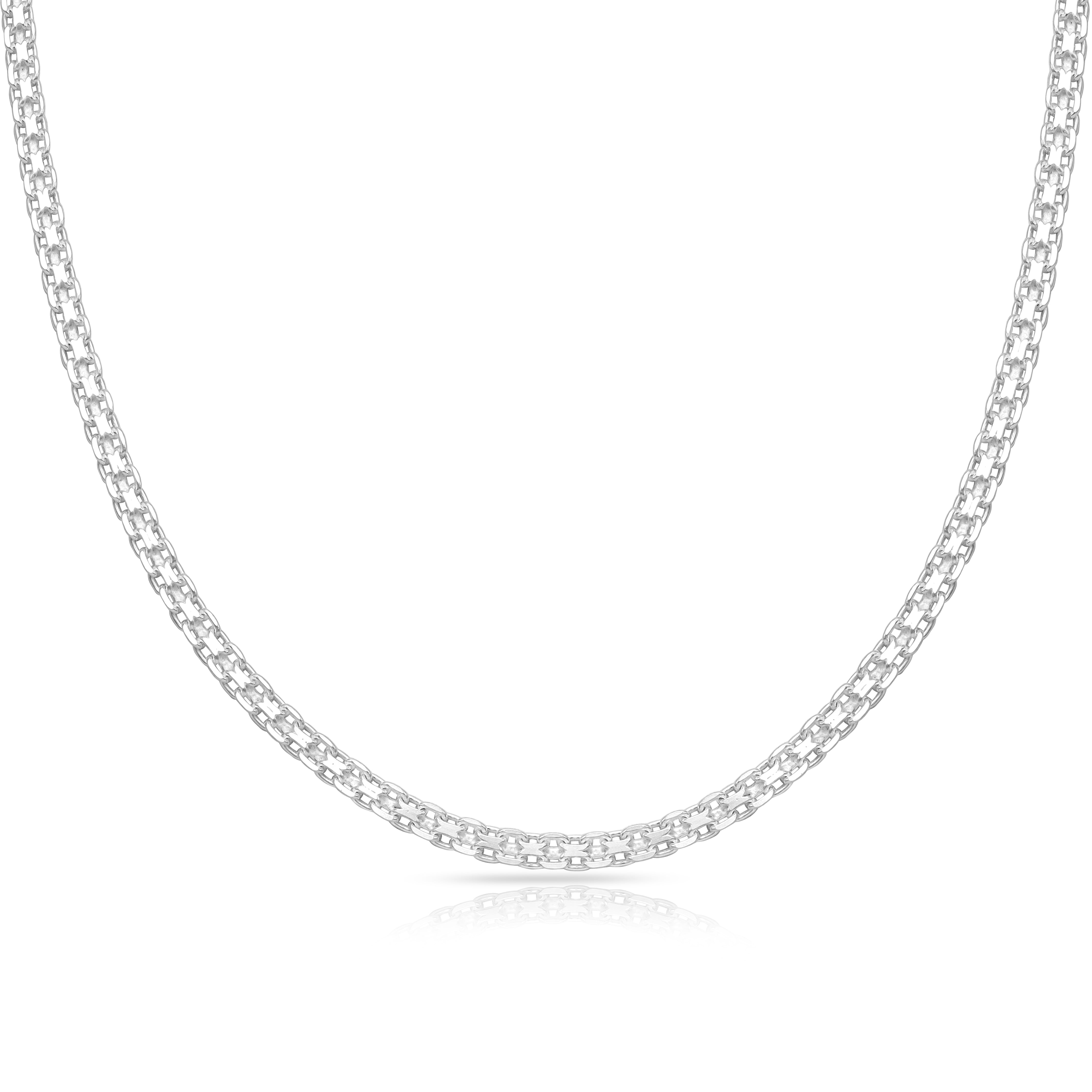 Bismarck Kette 3mm breit aus 925 Sterling Silber unisex - Taipan Schmuck