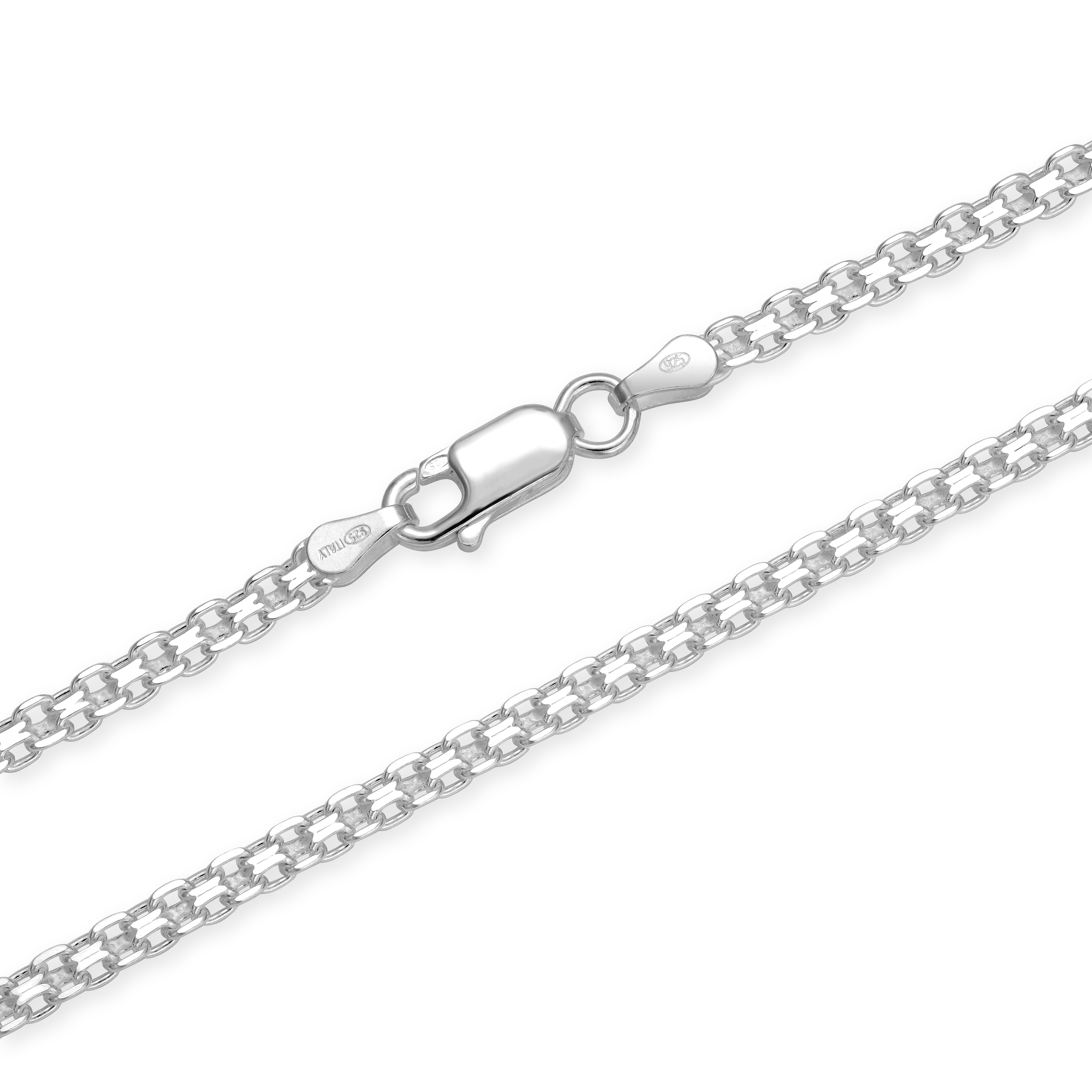 Bismarck Kette 3mm breit aus 925 Sterling Silber unisex - Taipan Schmuck