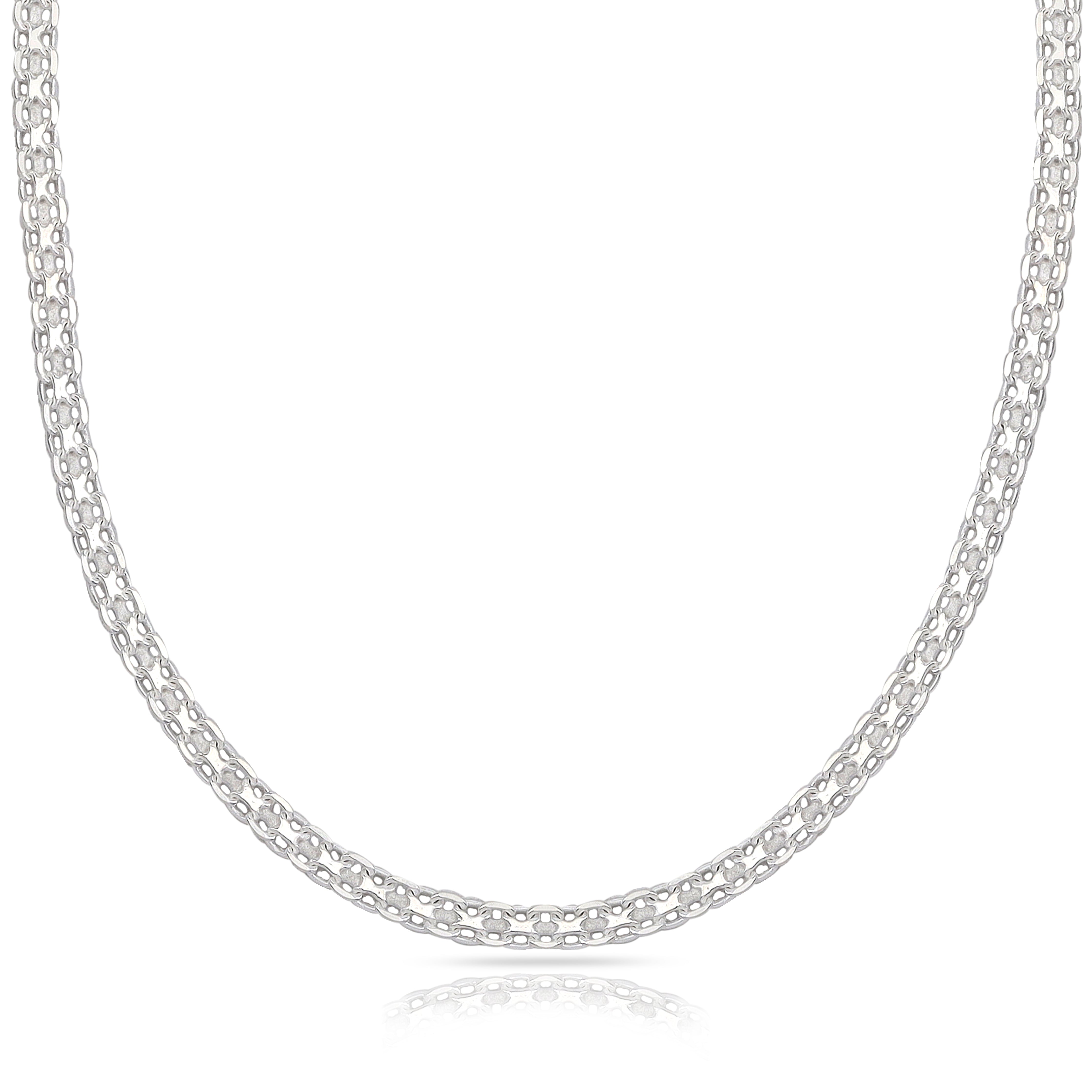Bismarck Kette 2mm breit aus 925 Sterling Silber unisex - Taipan Schmuck