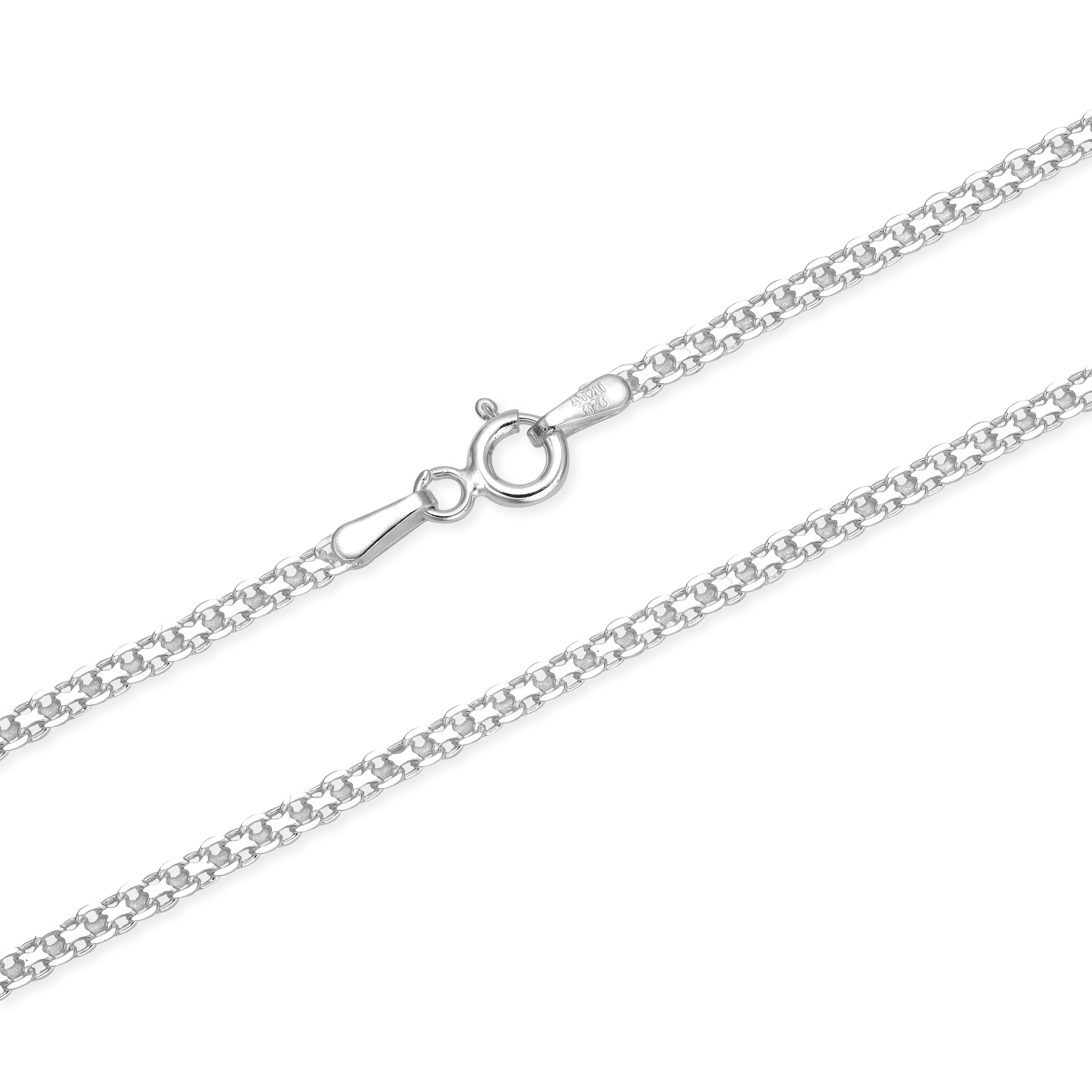 Bismarck Kette 2mm breit aus 925 Sterling Silber unisex - Taipan Schmuck