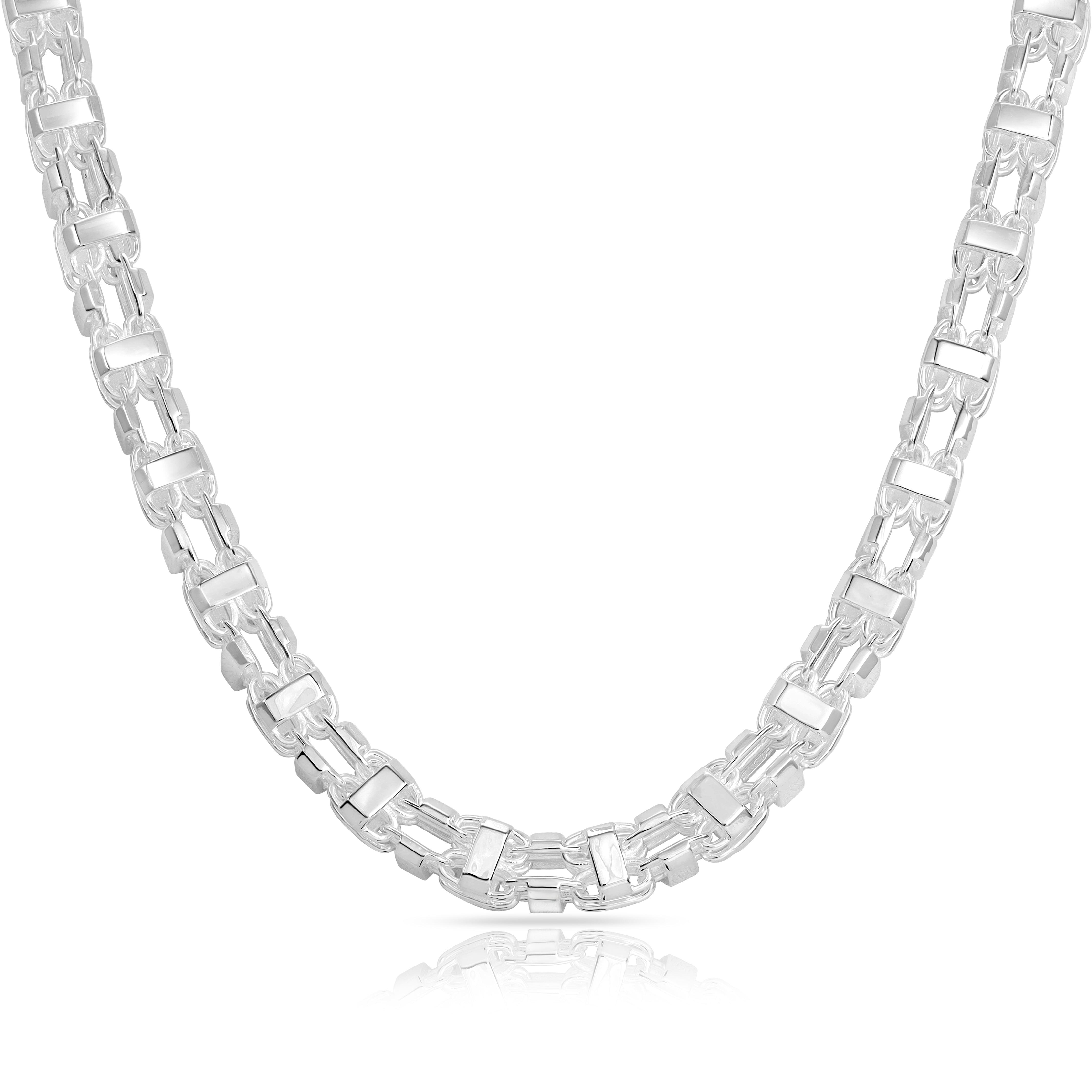 Käfigkette Magnumkette 7mm breit 60/70cm lang aus 925 Sterling Silber - Taipan Schmuck