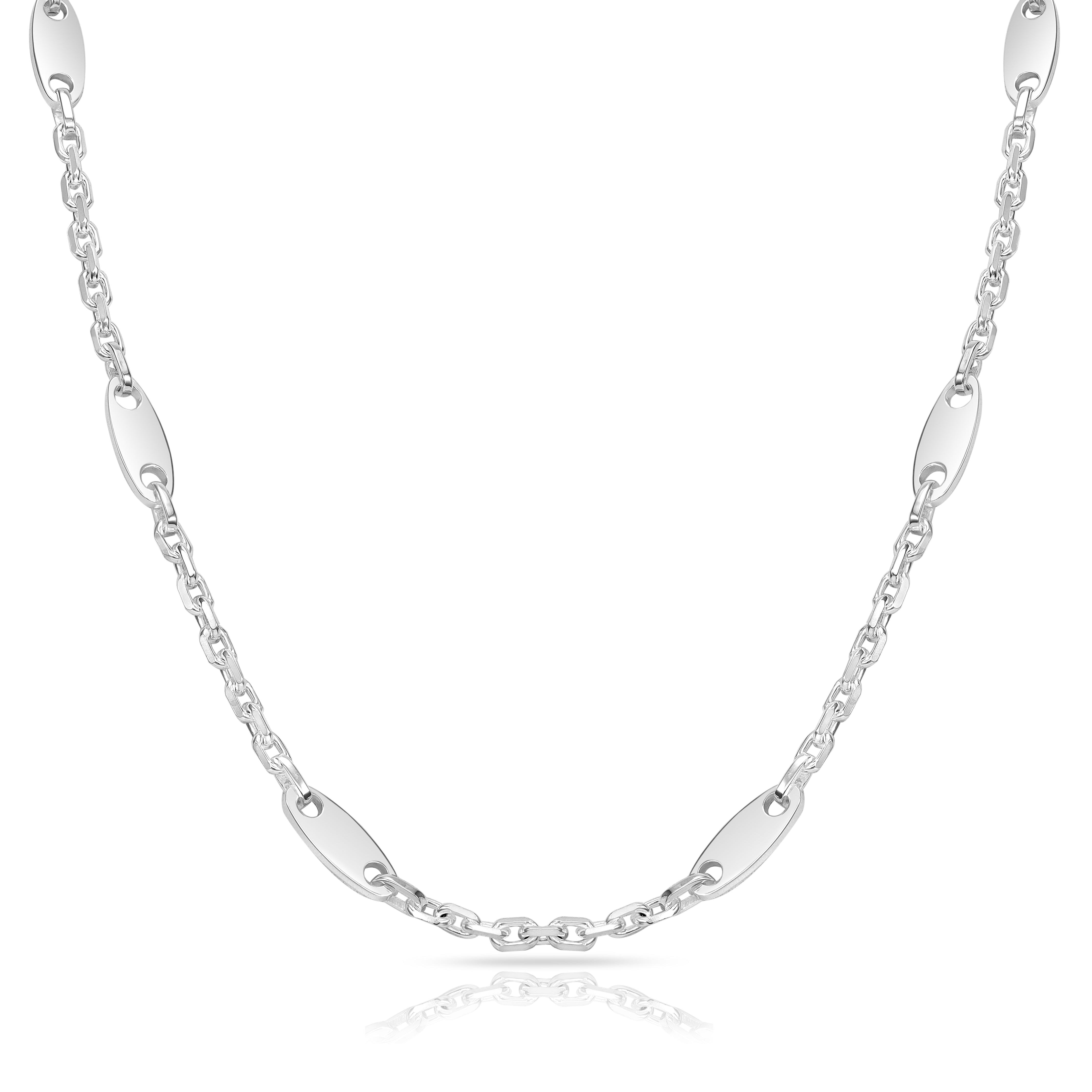 6mm Luxor Plattenkette aus 925 Silber Oriental Dream