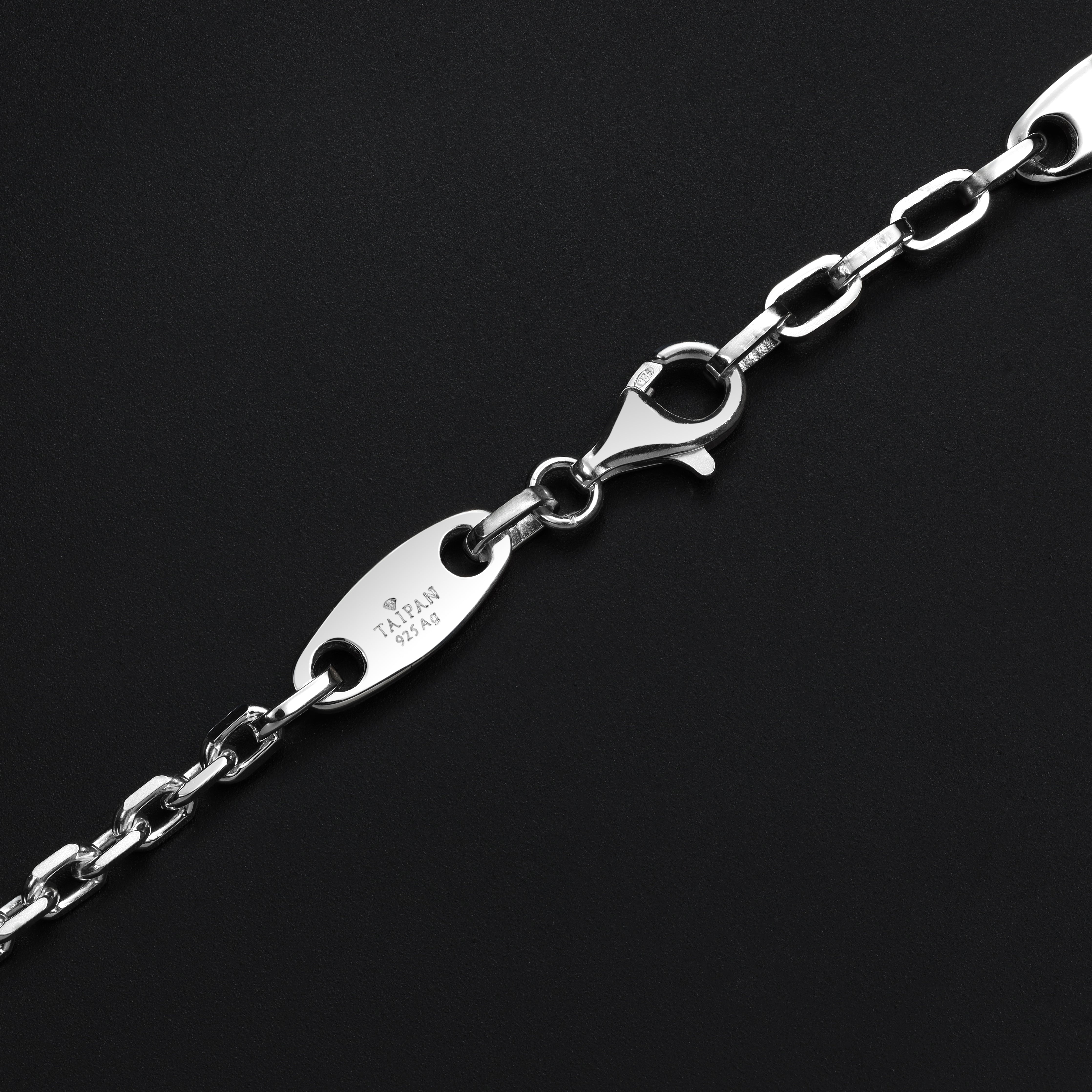 Luxor Kette Plattenkette + Ankerkette 6mm breit aus 925 Sterlingsilber "Oriental Dream" - Taipan Schmuck