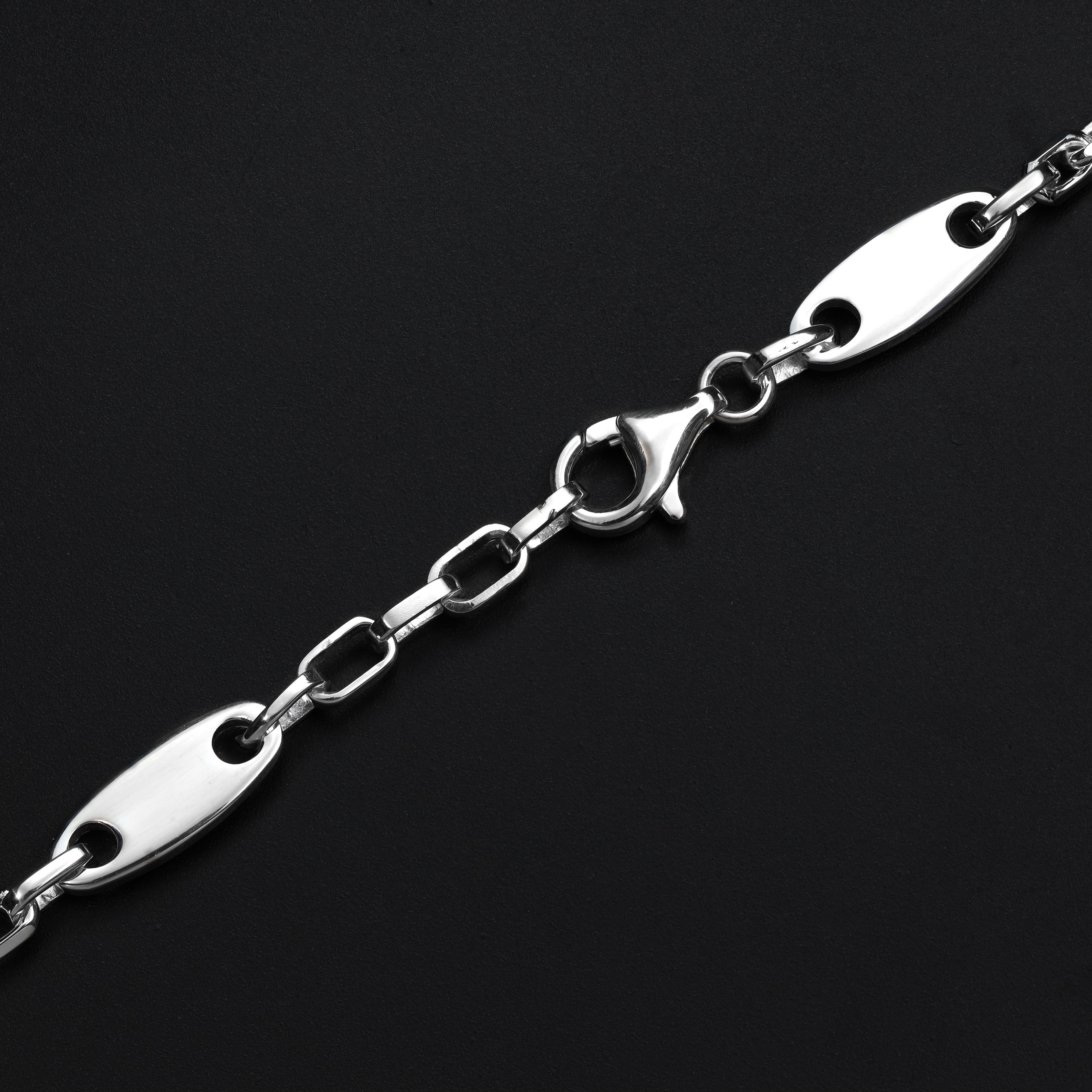 Luxor Kette Plattenkette + Ankerkette 6mm breit aus 925 Sterlingsilber "Oriental Dream" - Taipan Schmuck