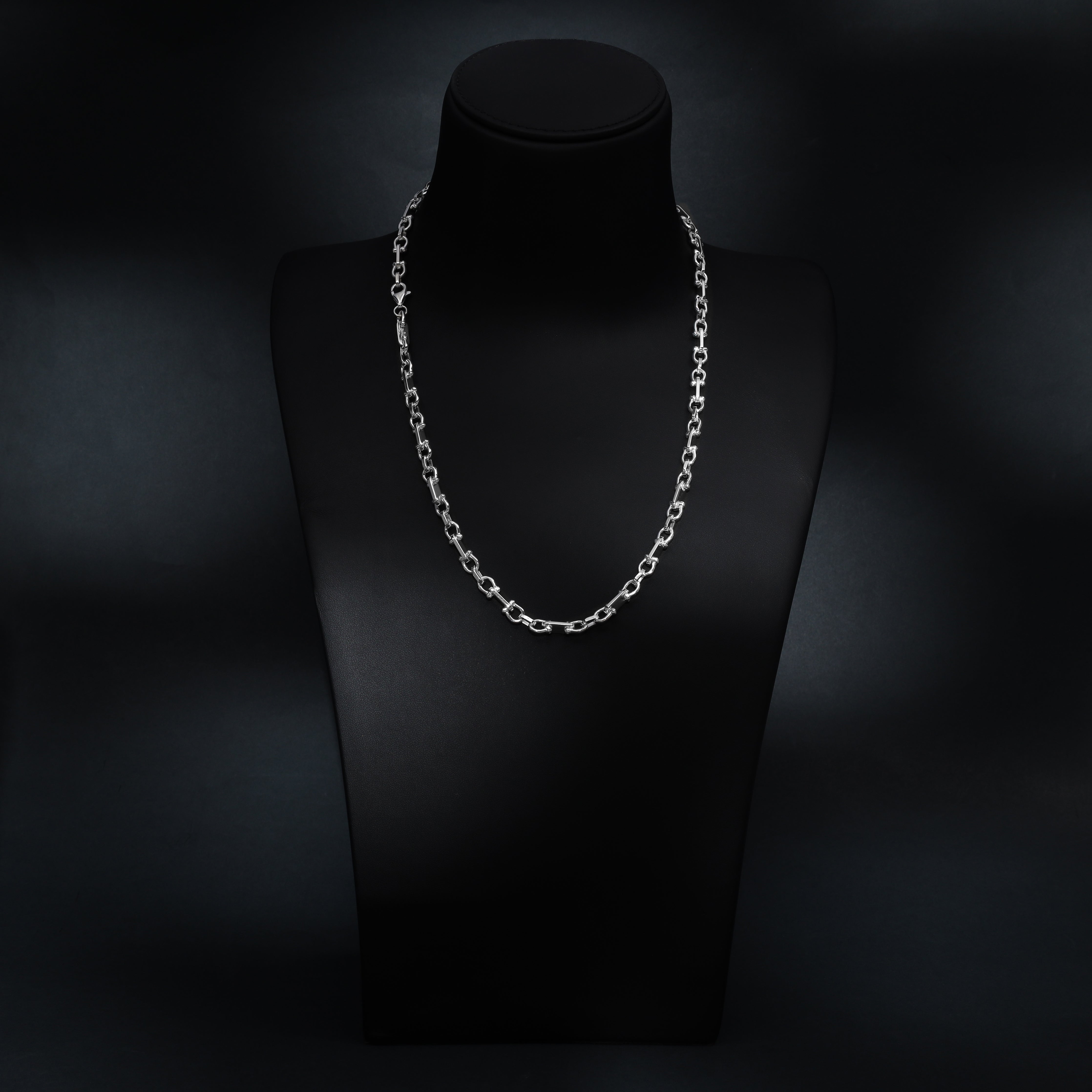 Pharao Kette Plattenkette 6,5mm breit aus 925 Sterlingsilber "Oriental Dream" - Taipan Schmuck