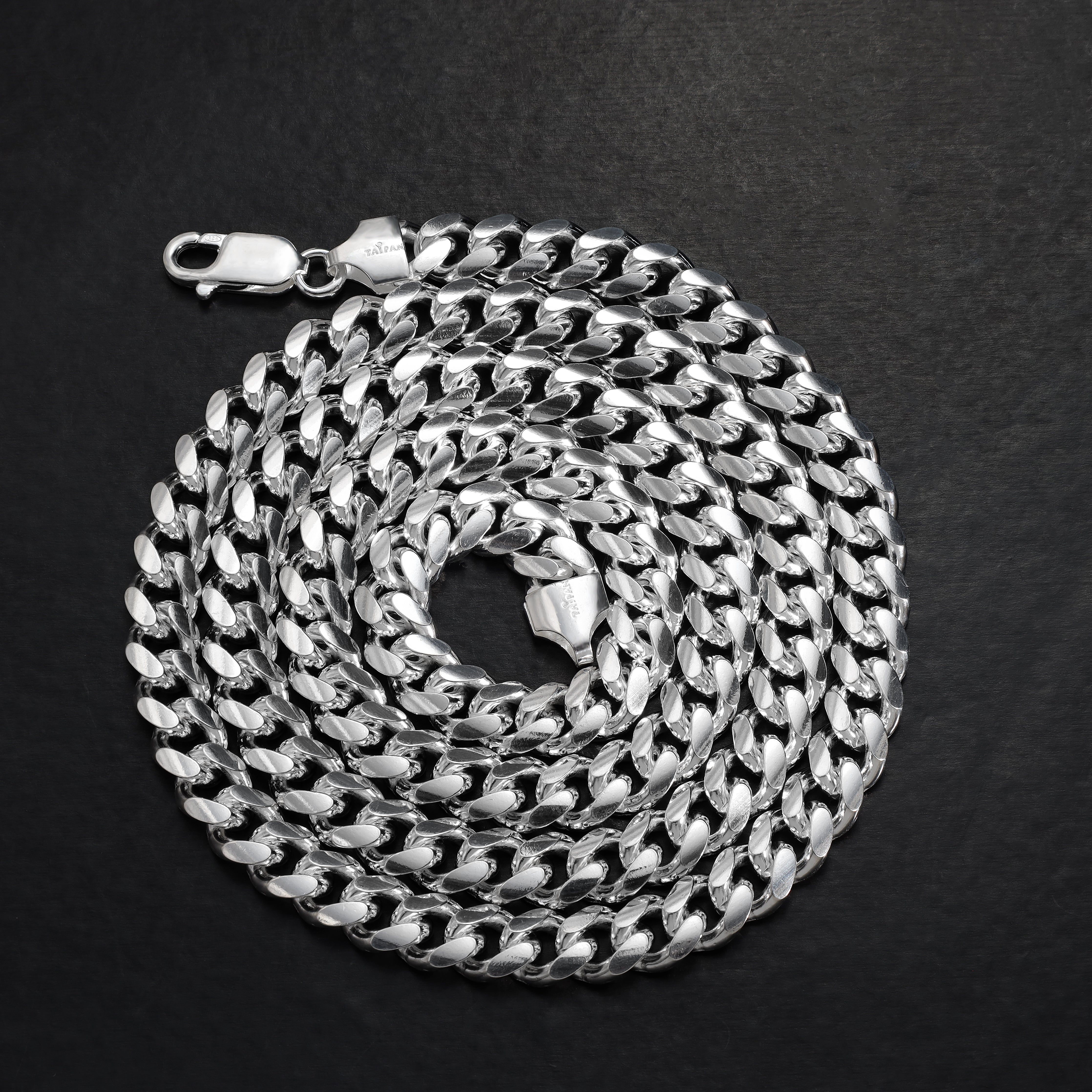 7mm Miami Cuban Link Chain 50/55/60/65/70cm lang aus 925 Sterlingsilber - Taipan Schmuck