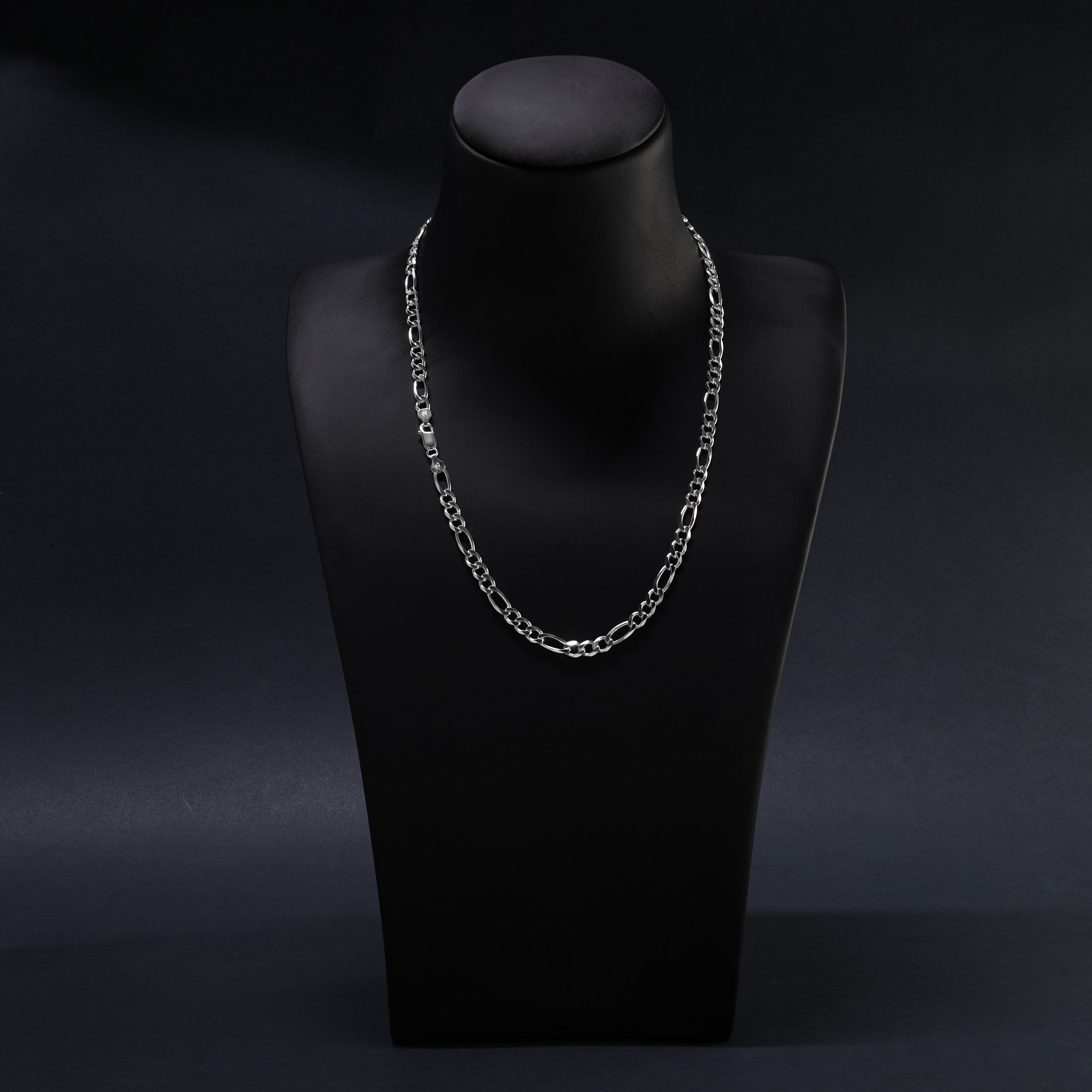 6mm Figaro Kette aus 925 Sterlingsilber