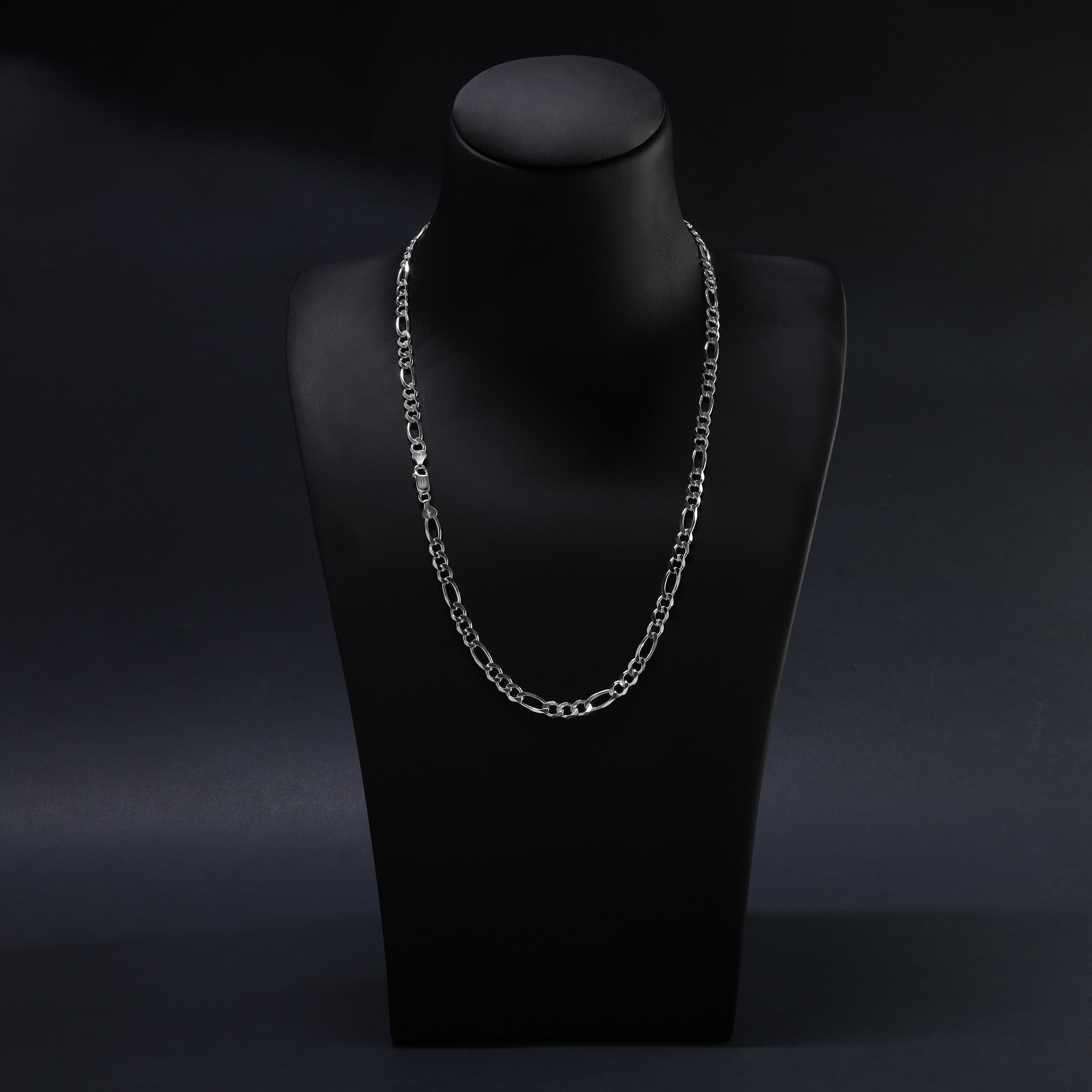 6mm Figaro Kette aus 925 Sterlingsilber